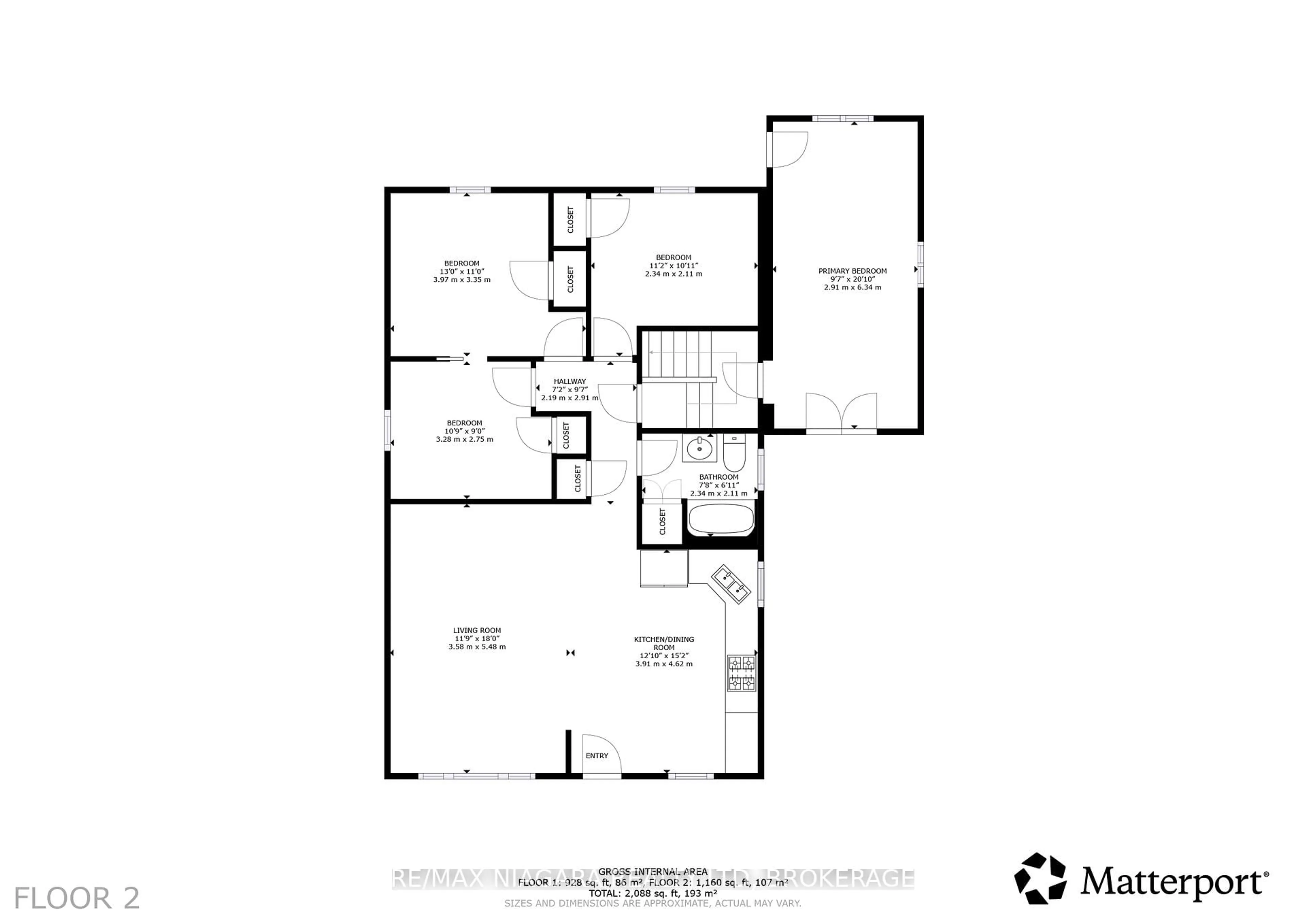 Floor plan for 5 St Peter St, St. Catharines Ontario L2T 1N7
