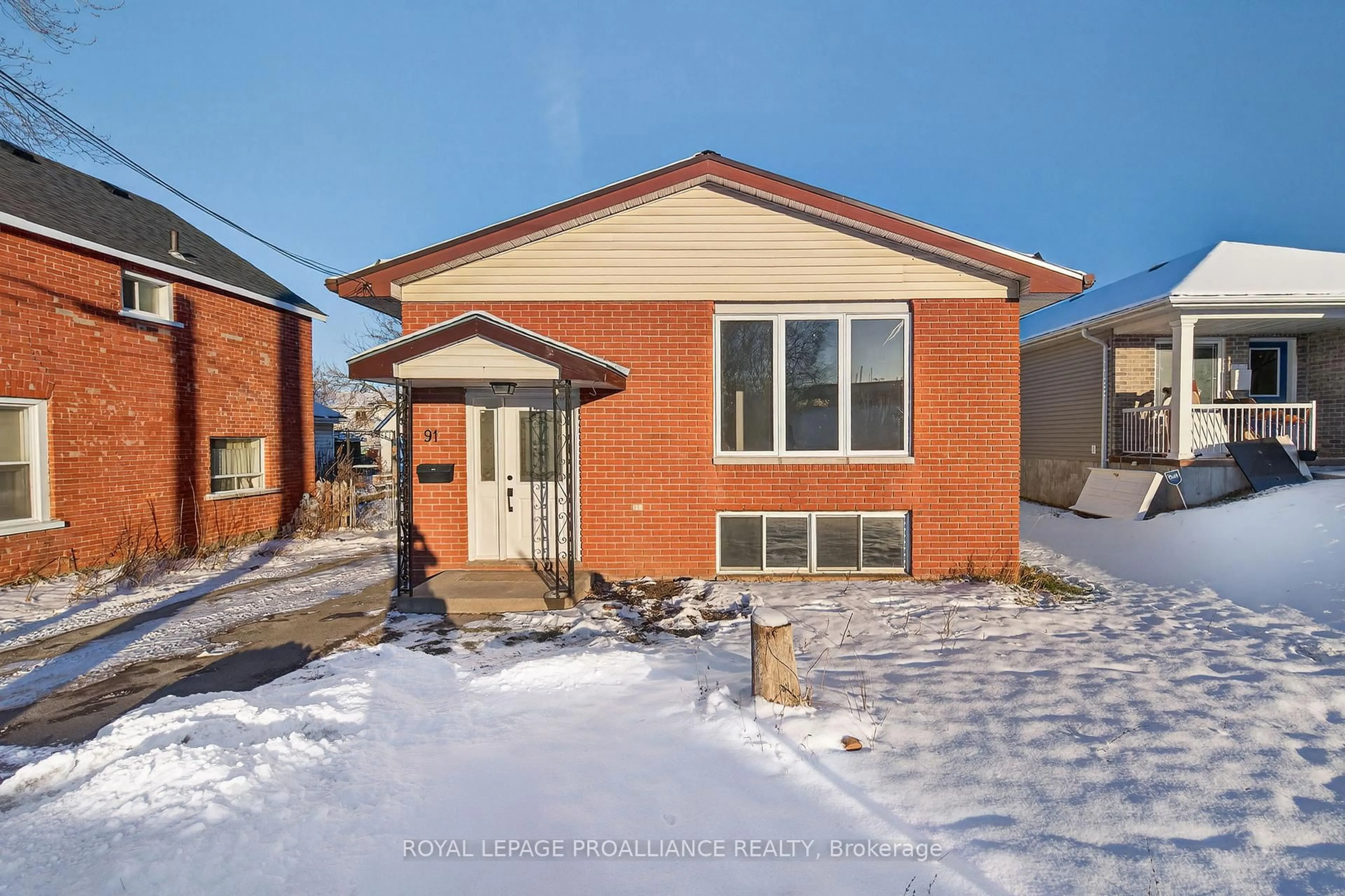 Home with brick exterior material, street for 91 Stanley St, Belleville Ontario K8N 3Z9