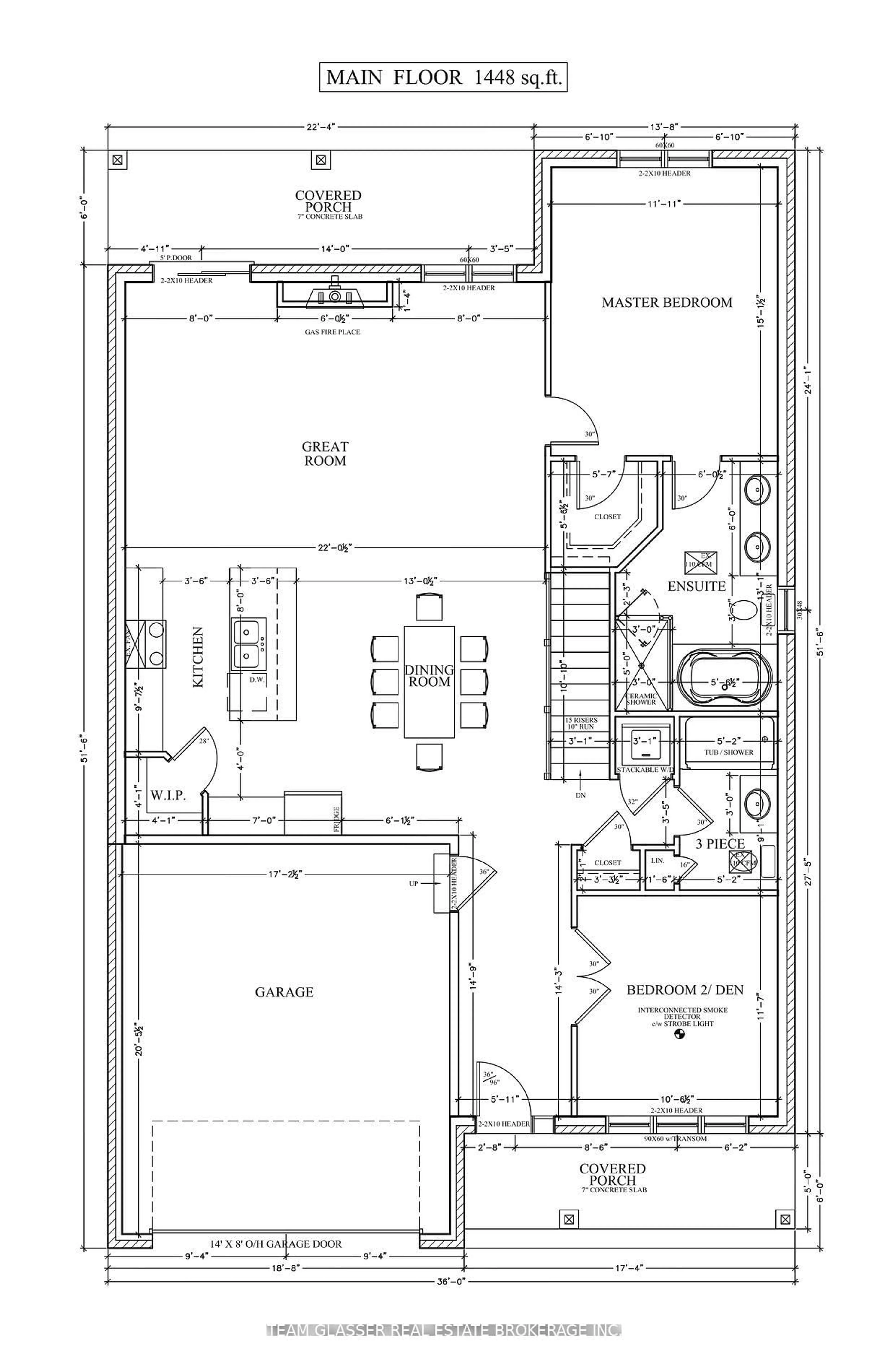 Floor plan for 73 (Lot 18) Dearing Dr, South Huron Ontario N0M 1T0