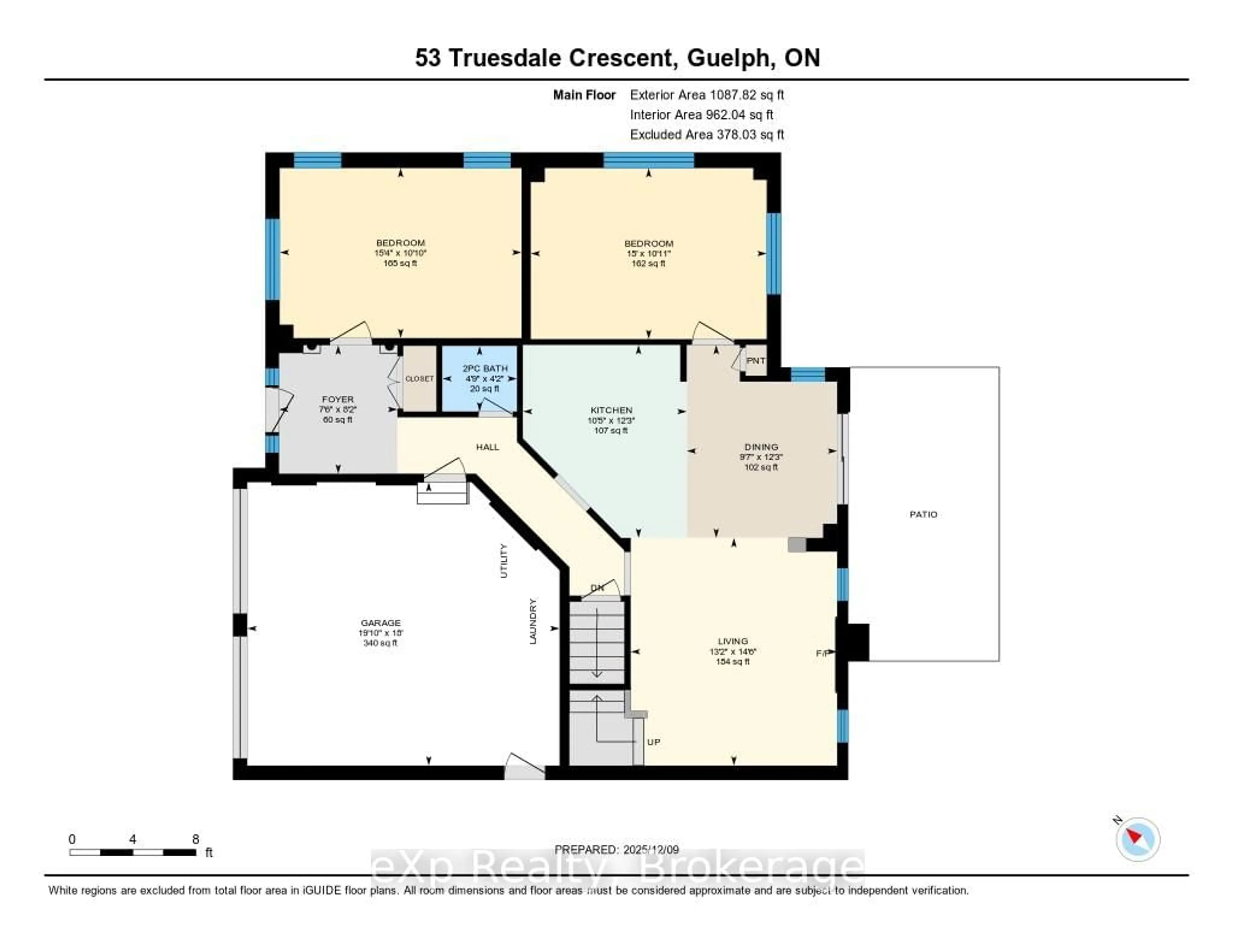 Floor plan for 53 Truesdale Cres, Guelph Ontario N1G 5H4