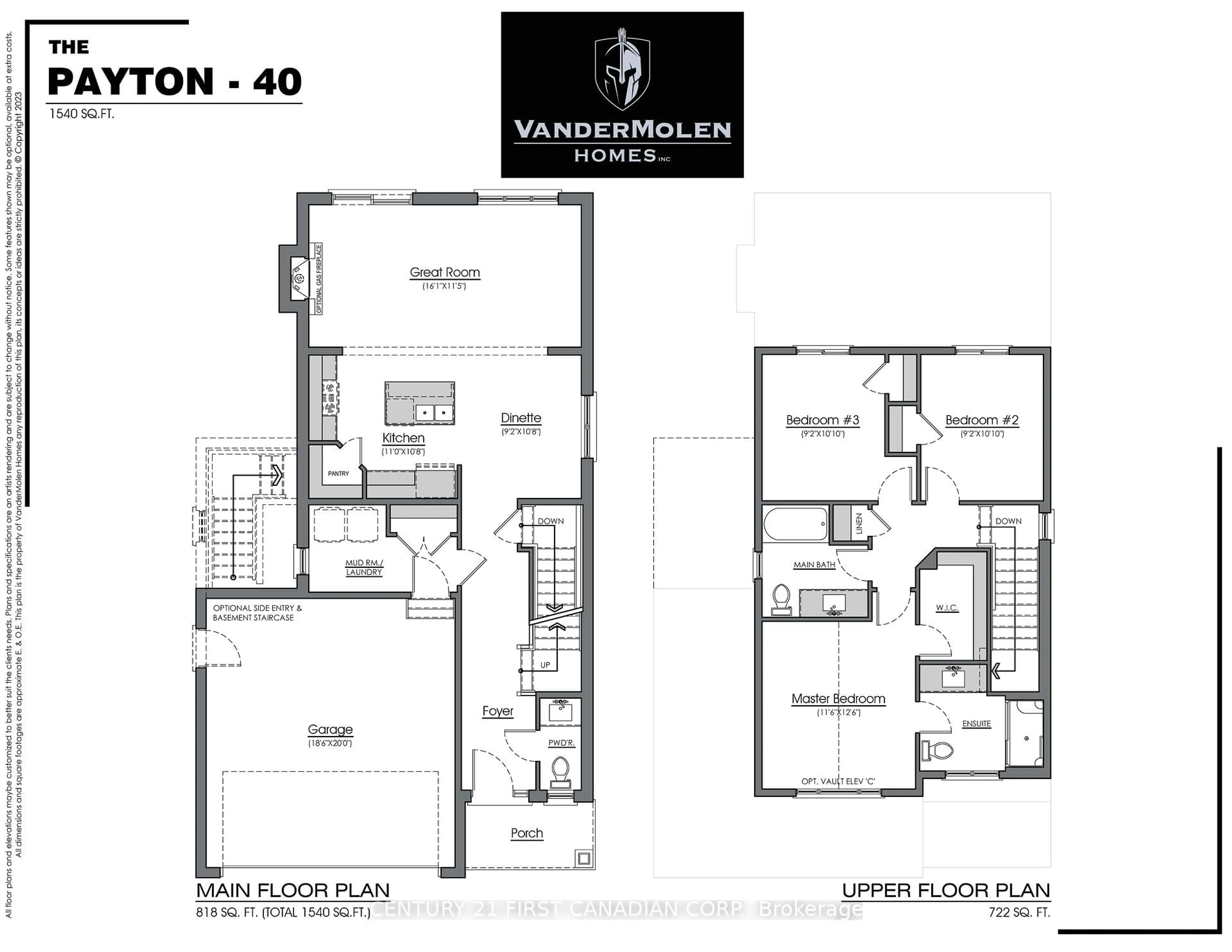 Floor plan for 668 Ketter Way, Plympton-Wyoming Ontario N0N 1T0