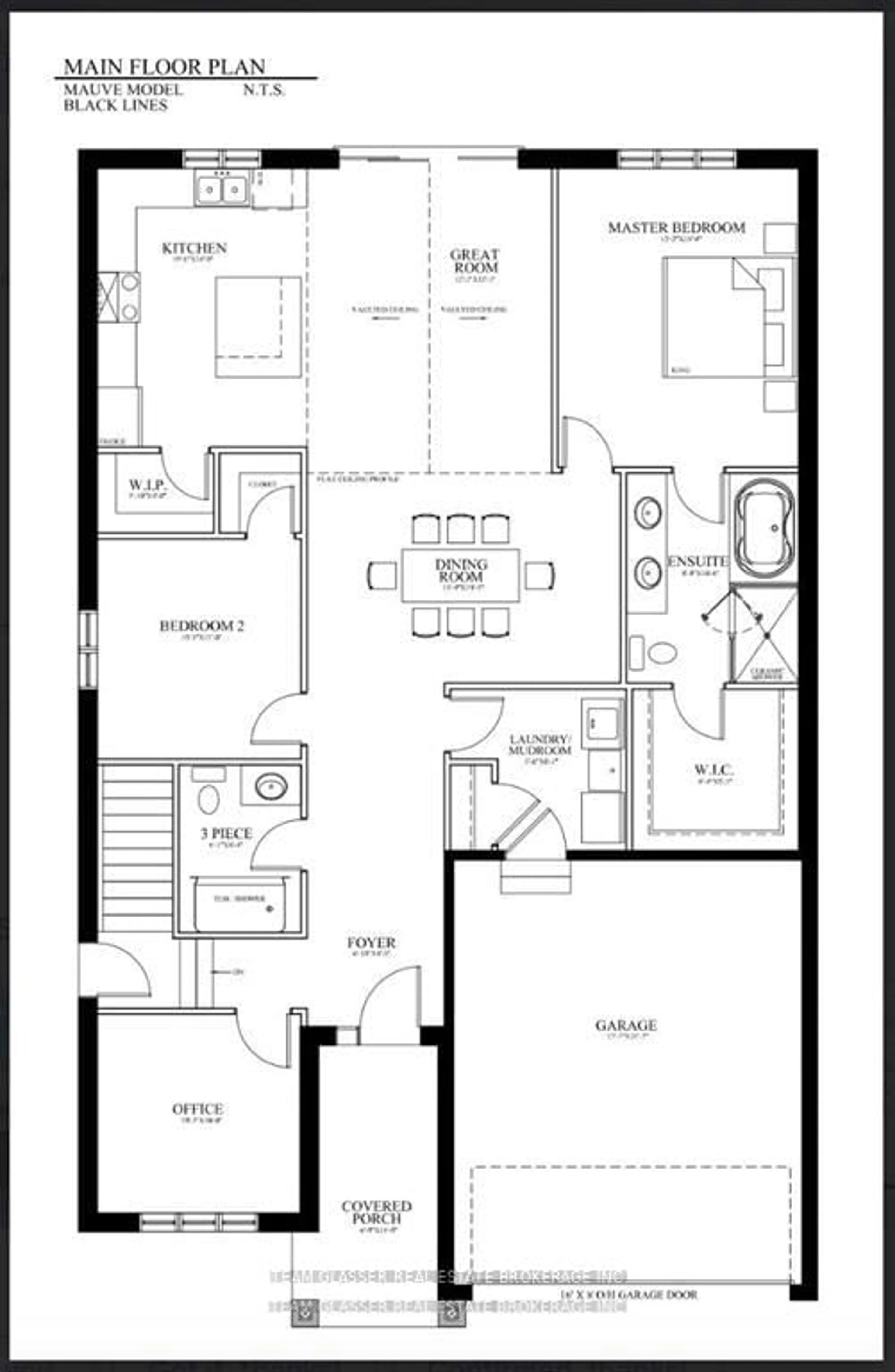 Floor plan for 6 (Lot 33) Sullivan St, South Huron Ontario N0M 1T0