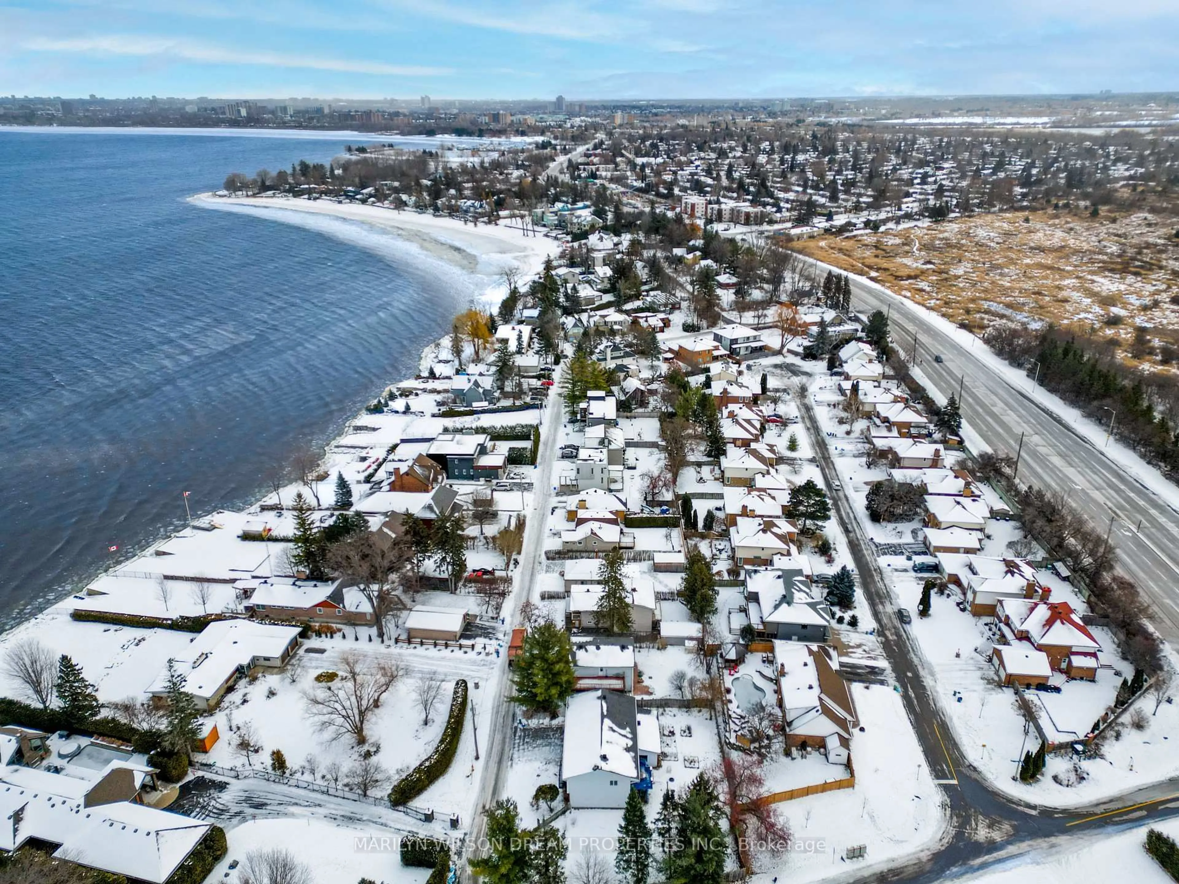 A pic from outside/outdoor area/front of a property/back of a property/a pic from drone, water/lake/river/ocean view for 136 James Cummings Ave, Ottawa Ontario K2H 8E1