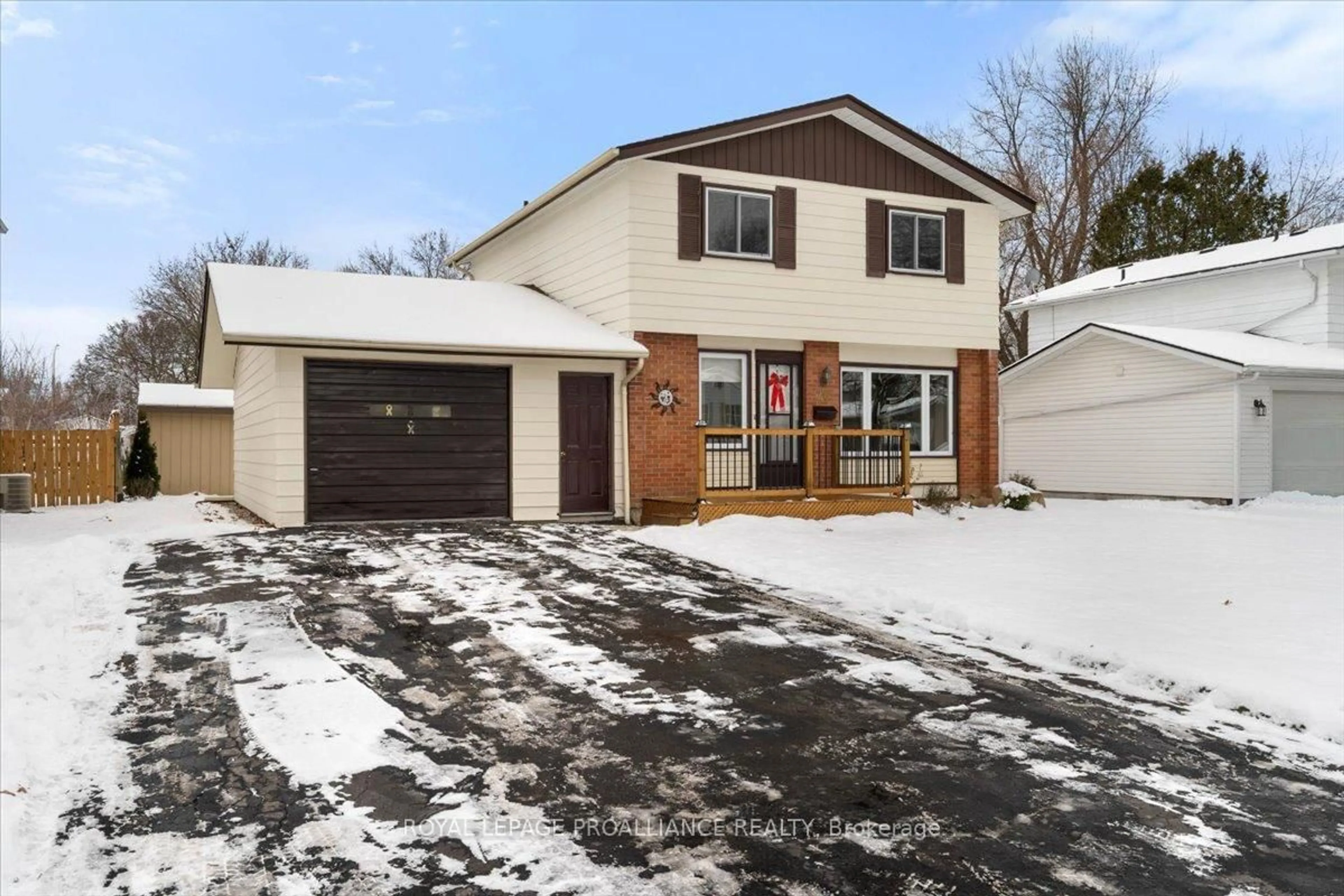 Home with vinyl exterior material, street for 20 McQuade Dr, Quinte West Ontario K8V 2G3