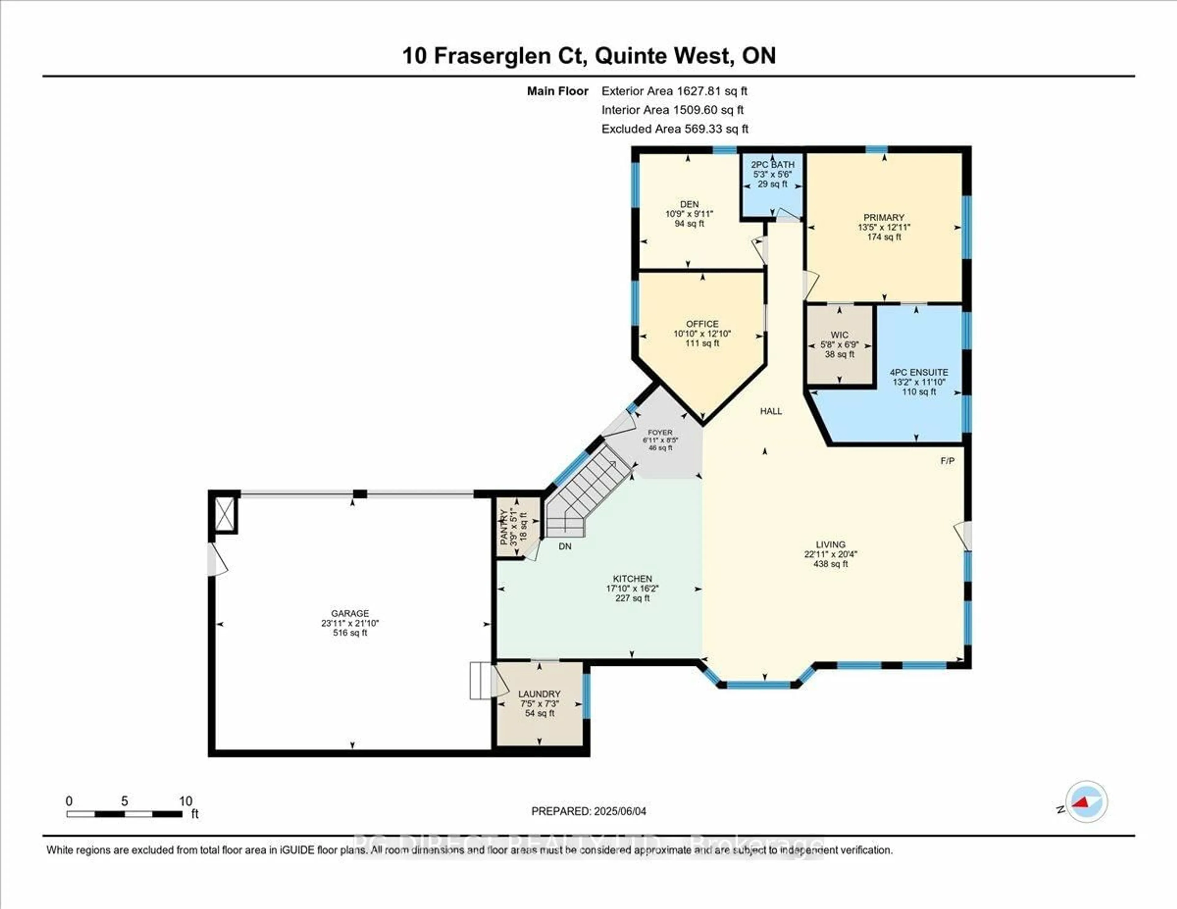 Floor plan for 10 Fraserglen Crt, Ingleside Ontario K8V 5P4