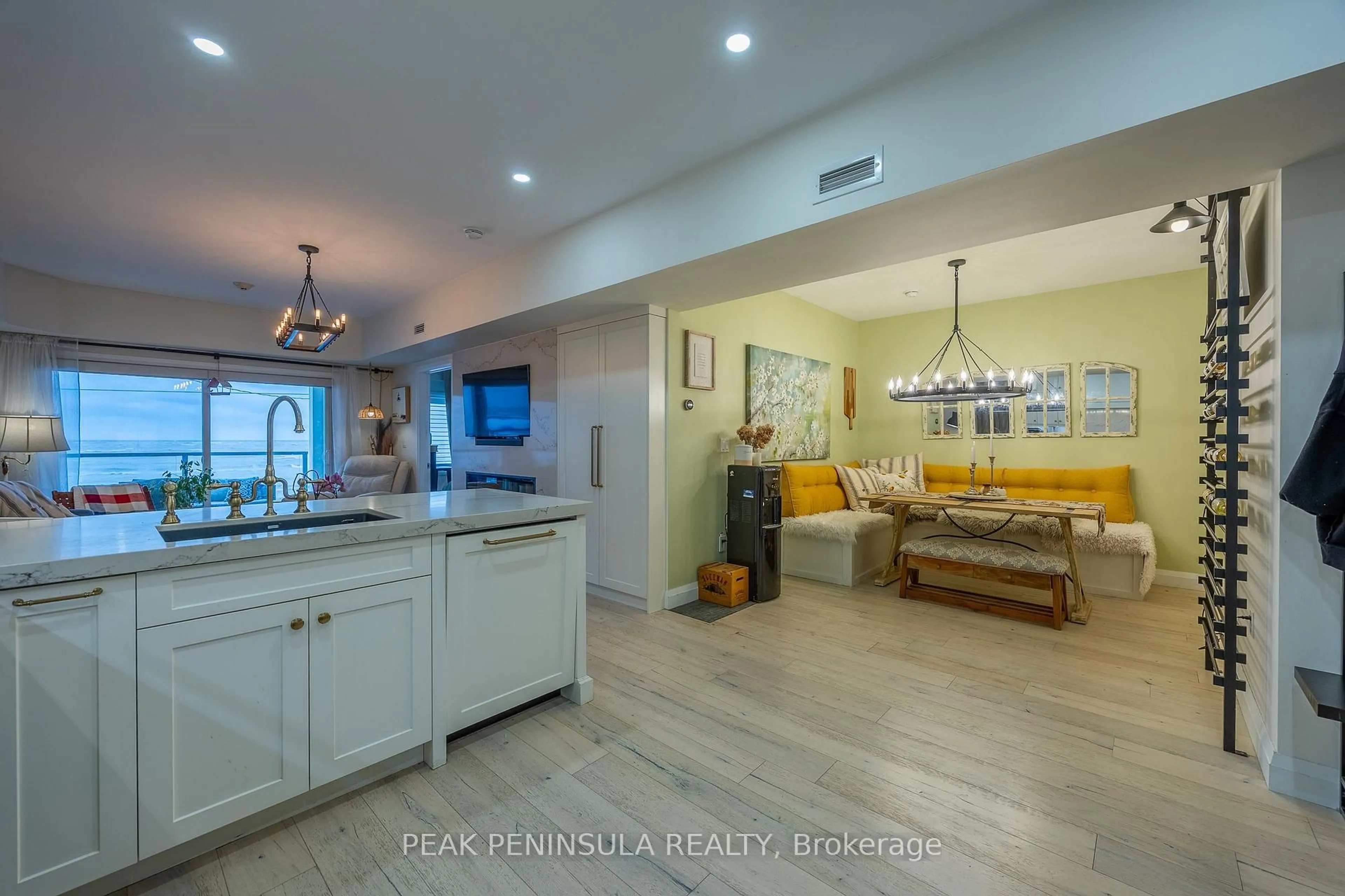 Open concept kitchen, ceramic/tile floor for 12 Boulevard Blvd #209, Norfolk Ontario N0E 1M0