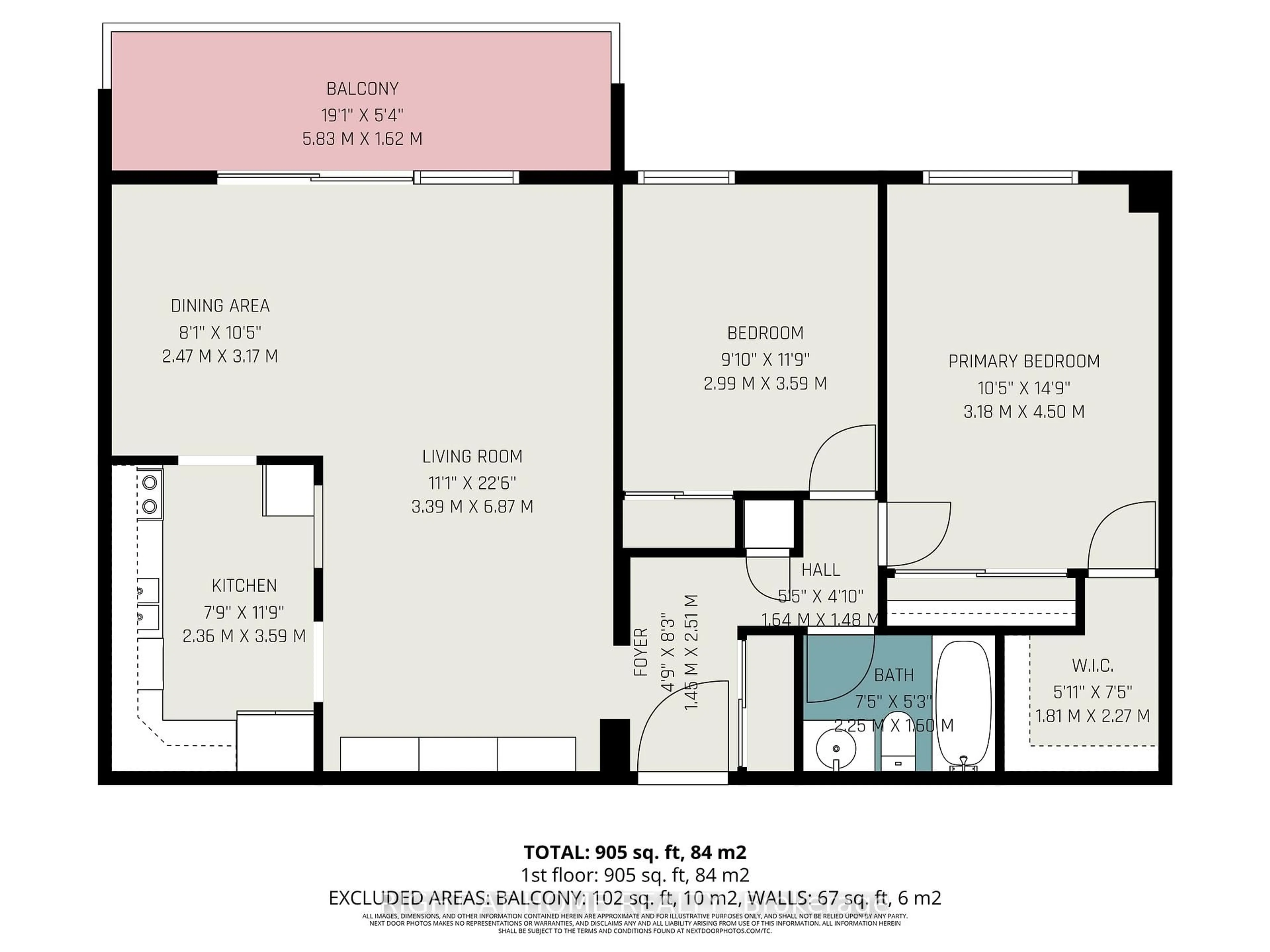 Floor plan for 665 Bathgate Dr #306, Ottawa Ontario K1K 3Y4