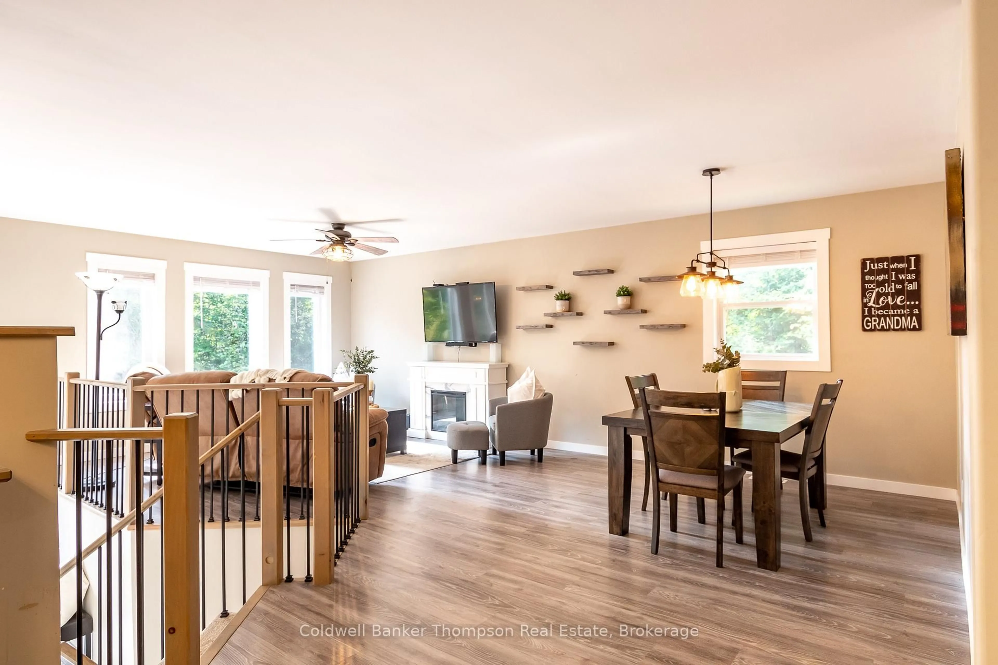 Open concept kitchen, wood/laminate floor for 311 Station Rd, Perry Ontario P0A 1J0