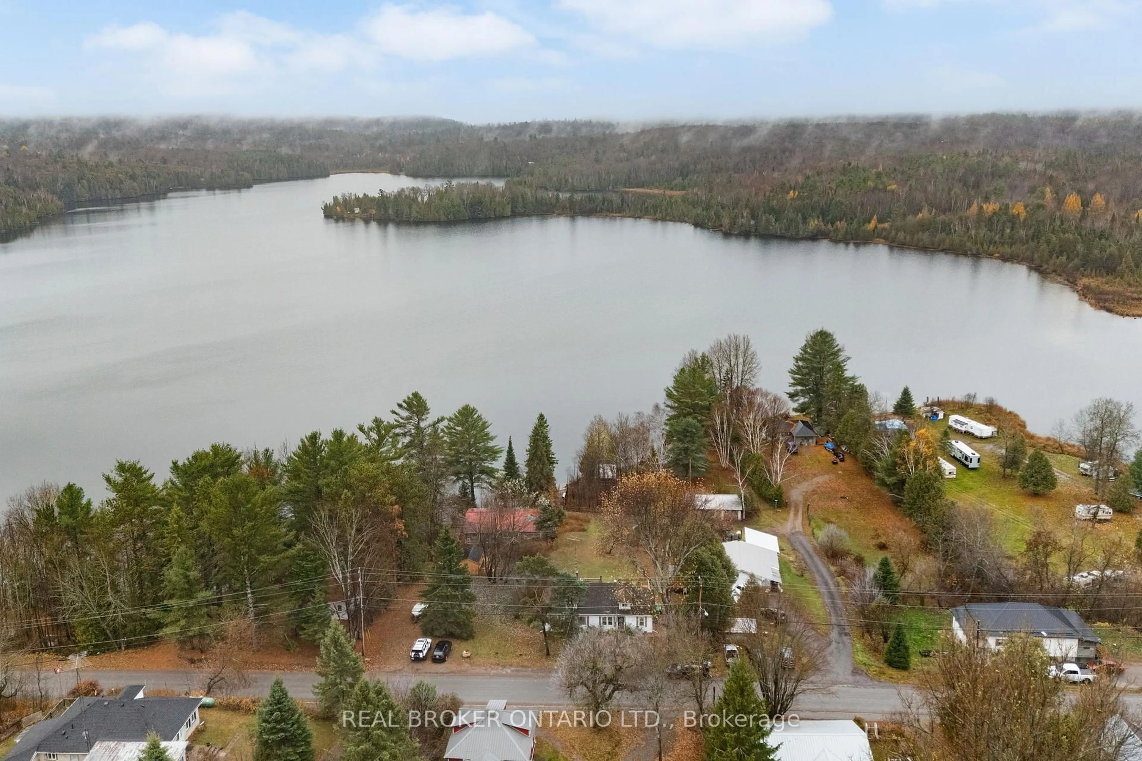 A pic from outside/outdoor area/front of a property/back of a property/a pic from drone, water/lake/river/ocean view for 66 Bridge St, Denbigh Ontario K0H 1L0