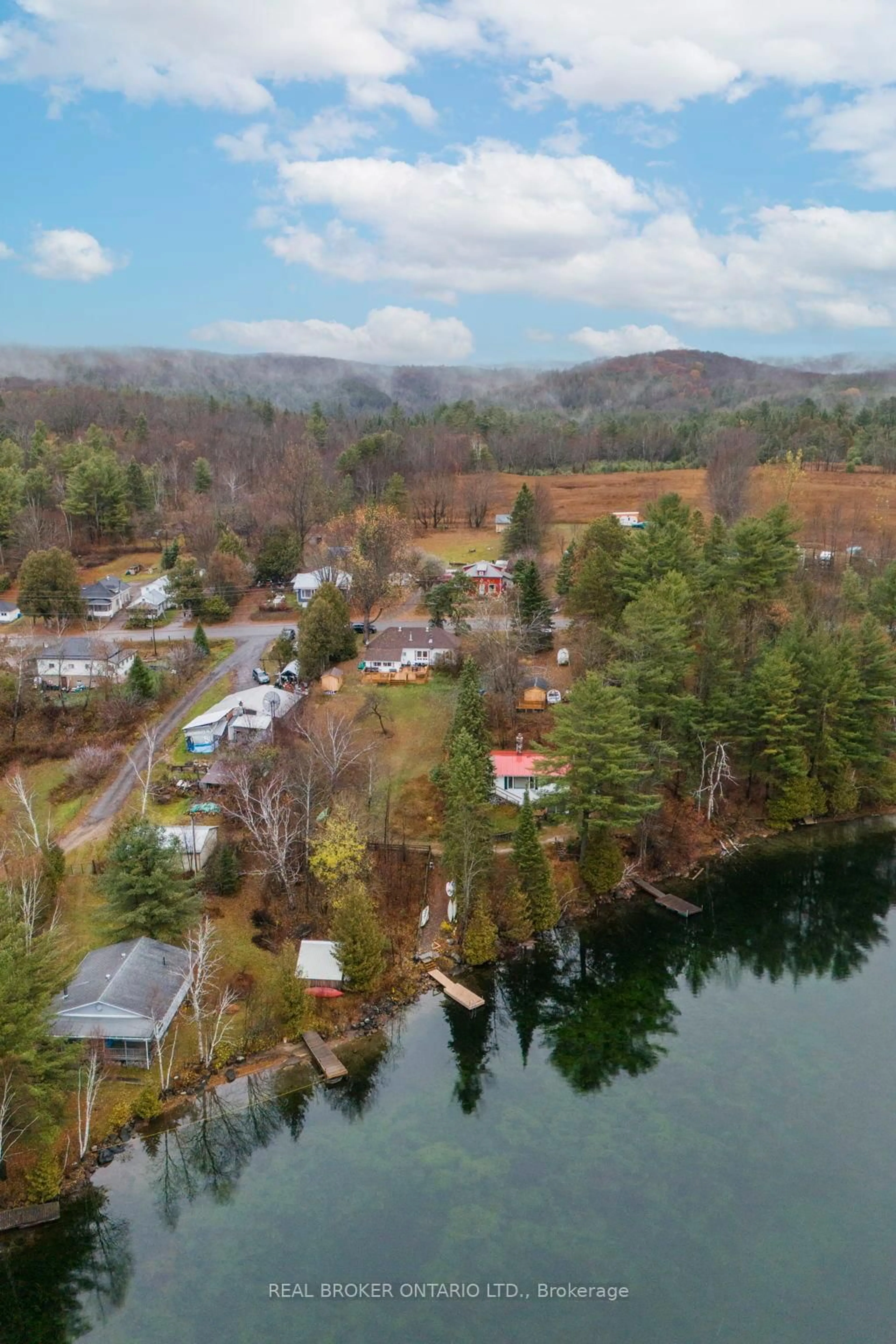 A pic from outside/outdoor area/front of a property/back of a property/a pic from drone, water/lake/river/ocean view for 66 Bridge St, Denbigh Ontario K0H 1L0