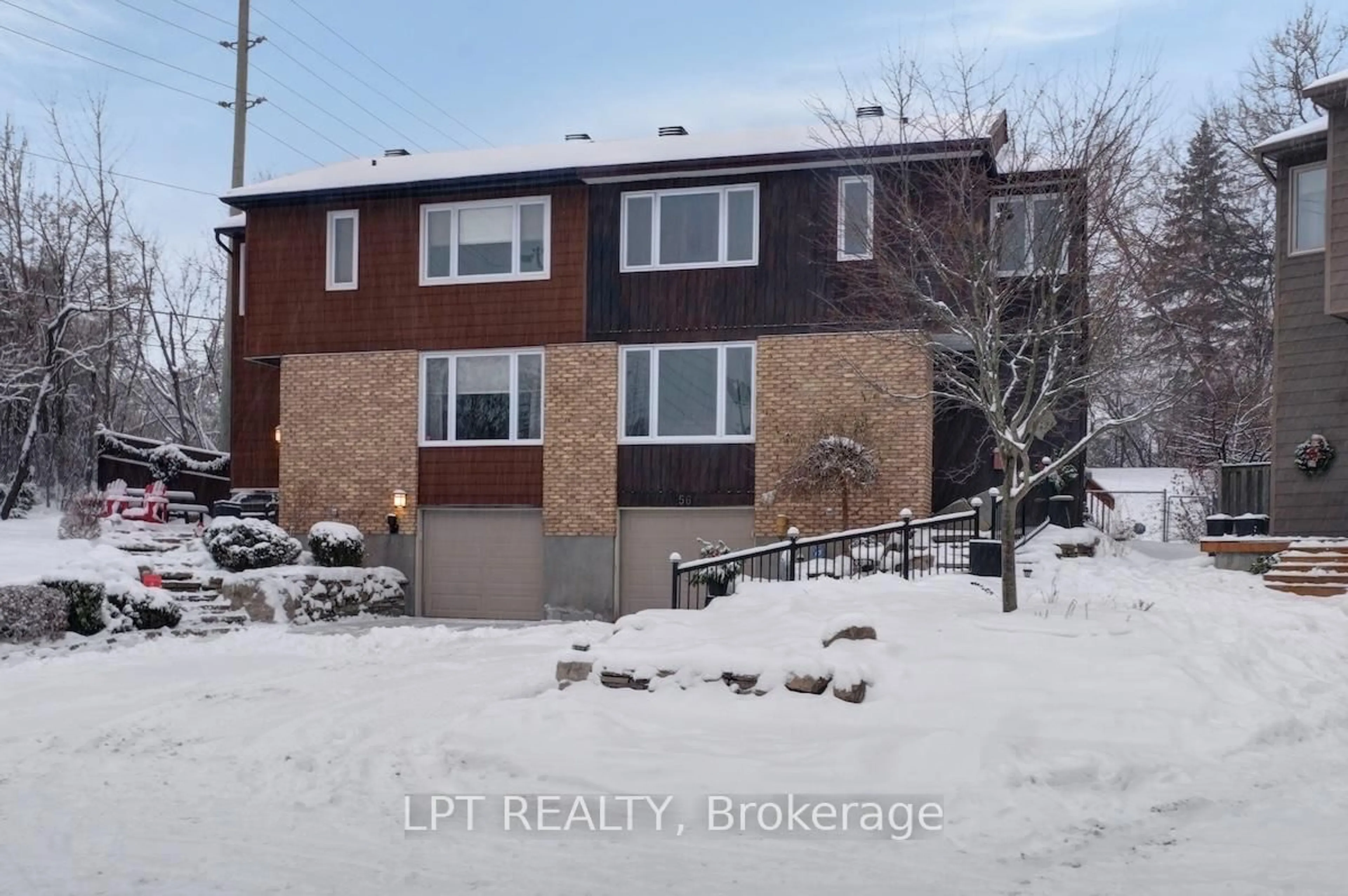 A pic from outside/outdoor area/front of a property/back of a property/a pic from drone, street for 56 Sandhurst Crt, Ottawa Ontario K1V 9V4