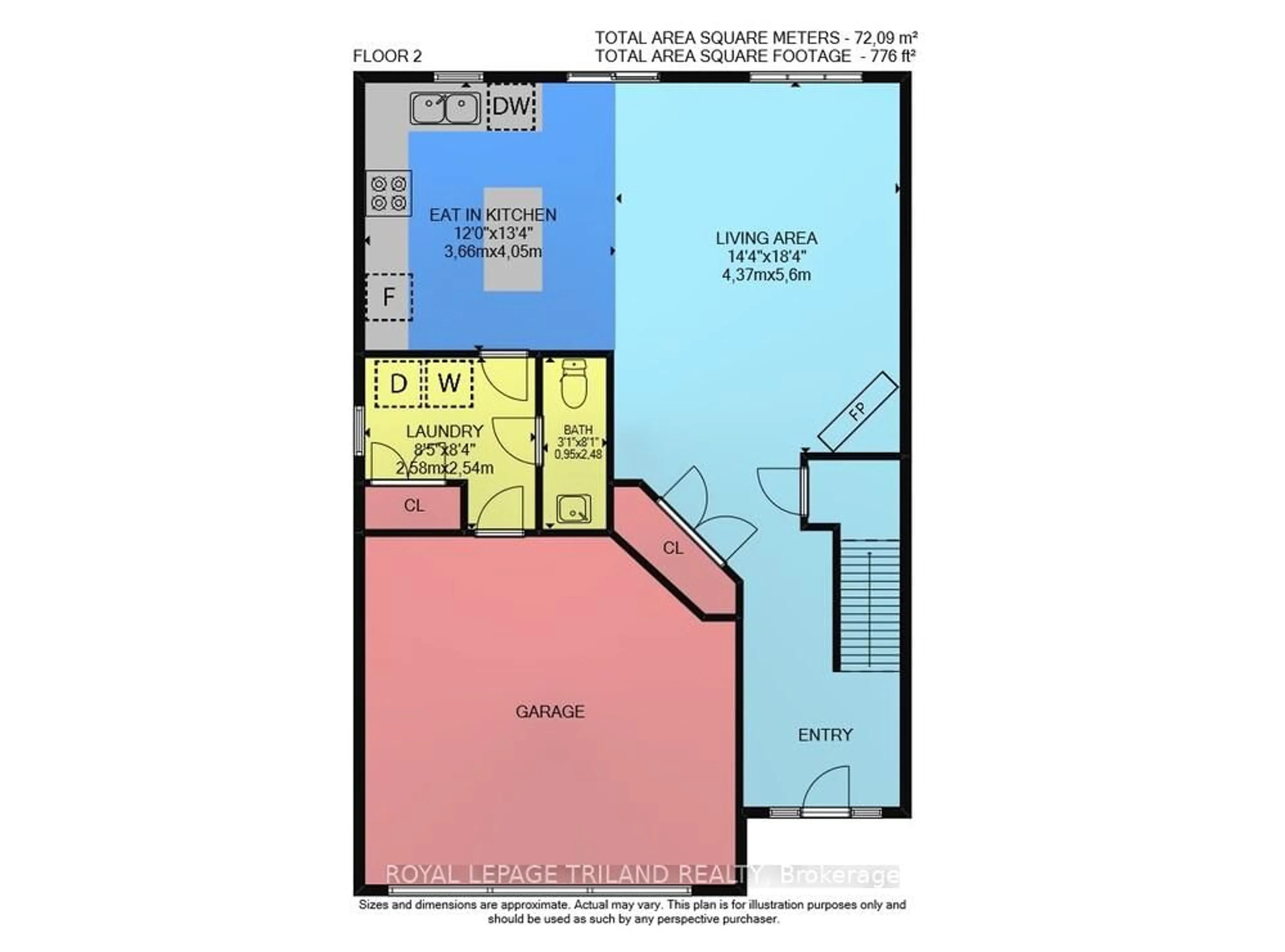 Floor plan for 1862 Cherrywood Tr, London North Ontario N6H 0E1
