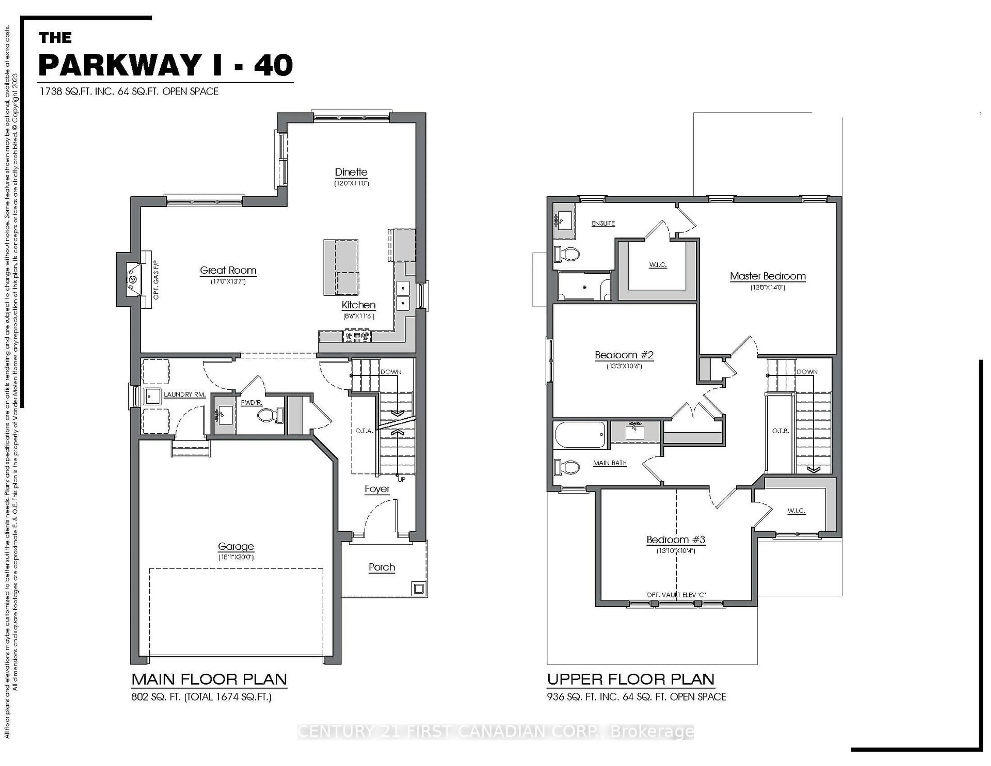 Floor plan for 60 Postma Cres, North Middlesex Ontario N0M 1A0