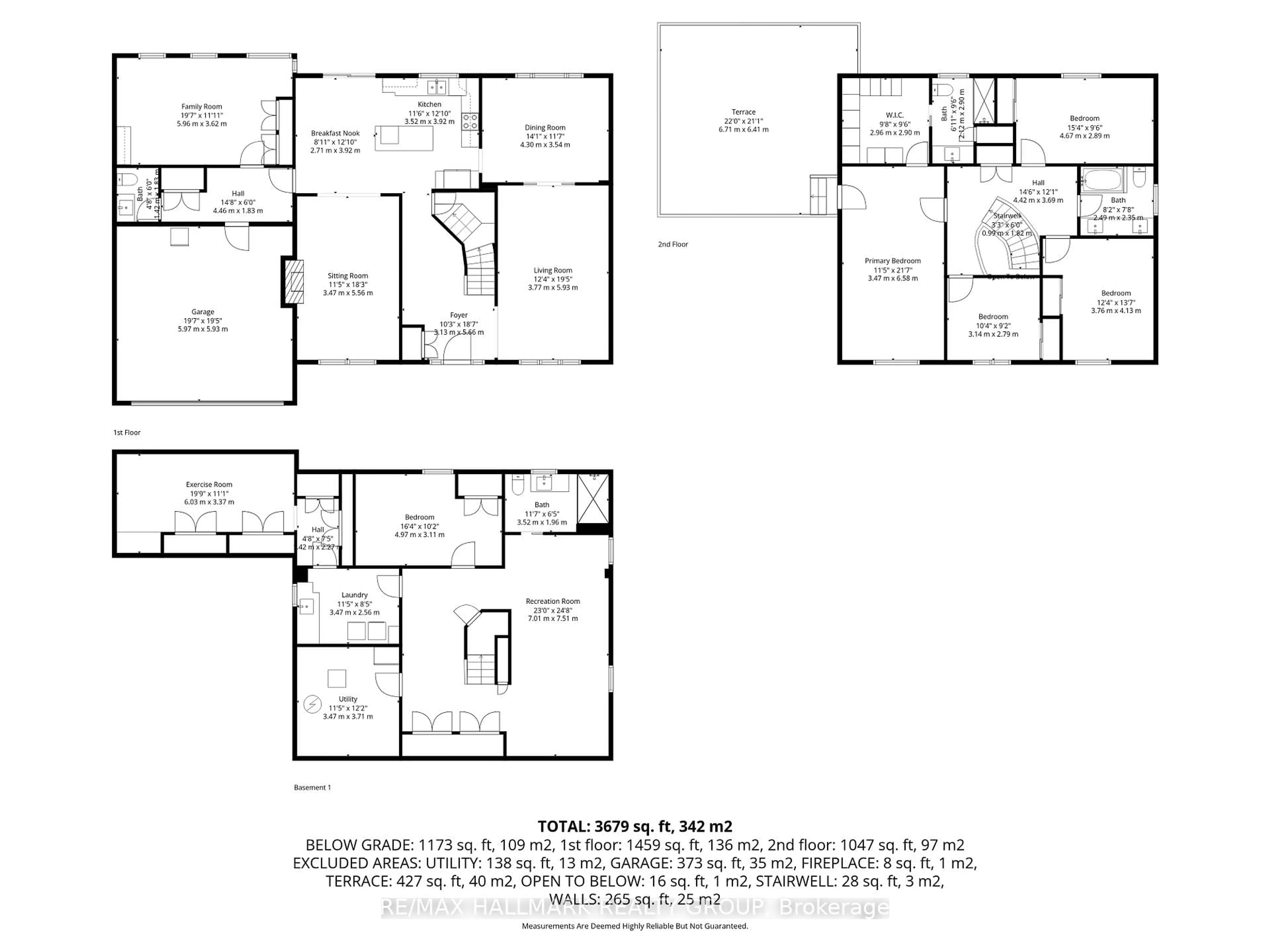 Floor plan for 2006 Hollybrook Cres, Gloucester Ontario K1J 7Y6