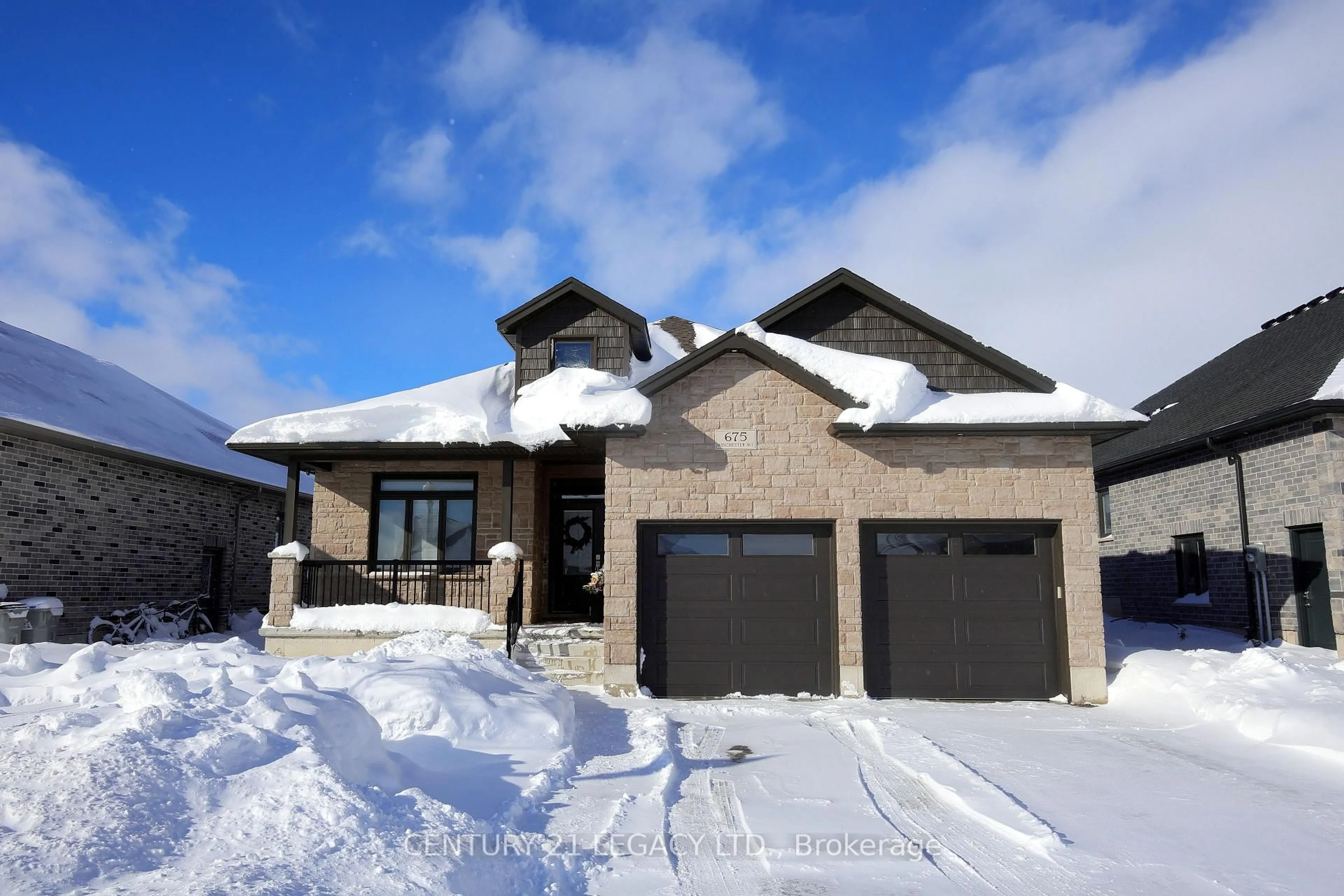 Home with brick exterior material, street for 675 Winchester Ave, North Perth Ontario N4W 0J9