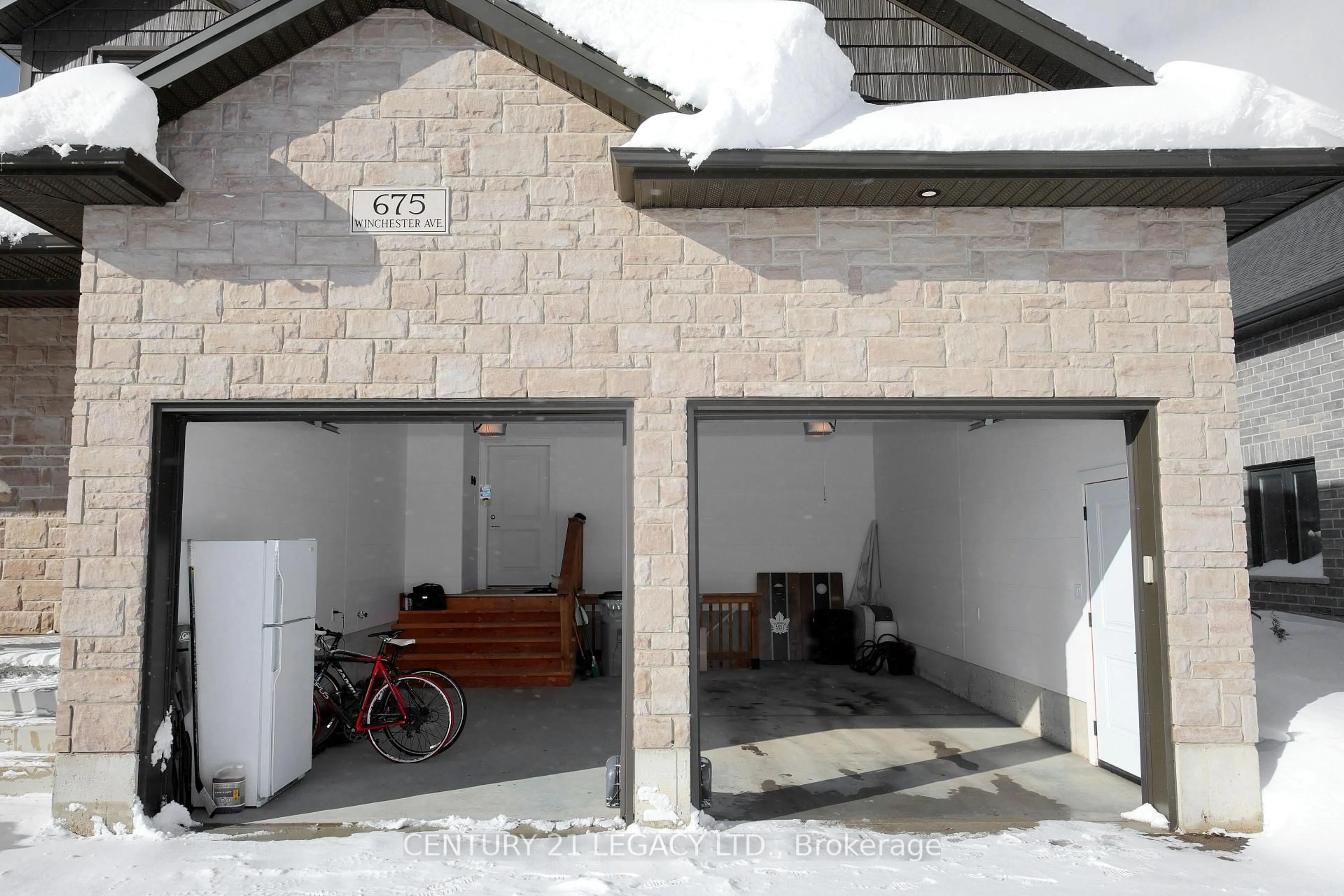 Indoor garage for 675 Winchester Ave, North Perth Ontario N4W 0J9