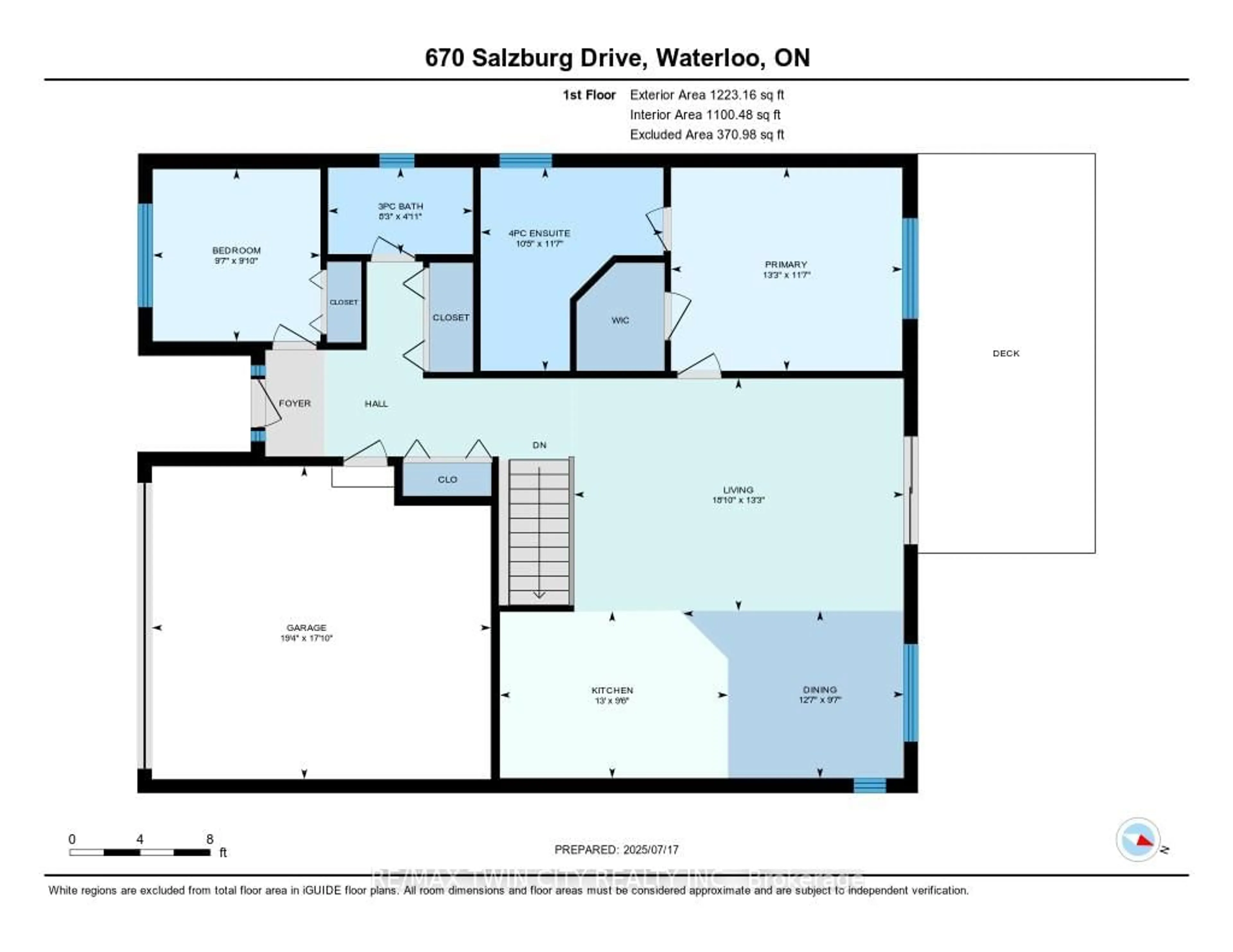 Floor plan for 670 Salzburg Dr, Waterloo Ontario N2V 2N8