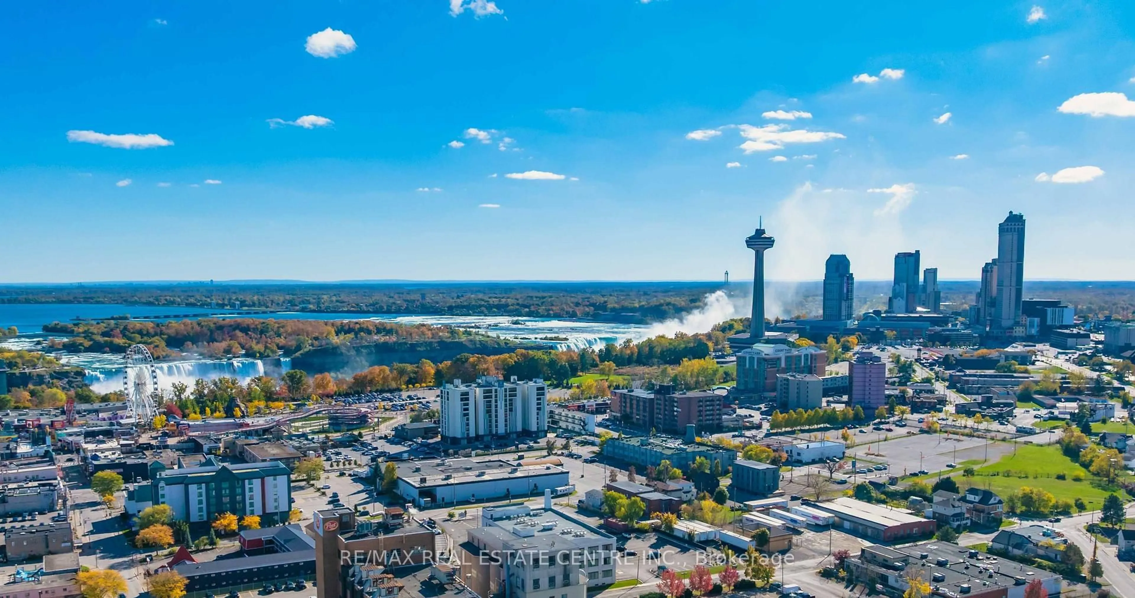 A pic from outside/outdoor area/front of a property/back of a property/a pic from drone, city buildings view from balcony for 5145 Kitchener St, Niagara Falls Ontario L2G 1B1