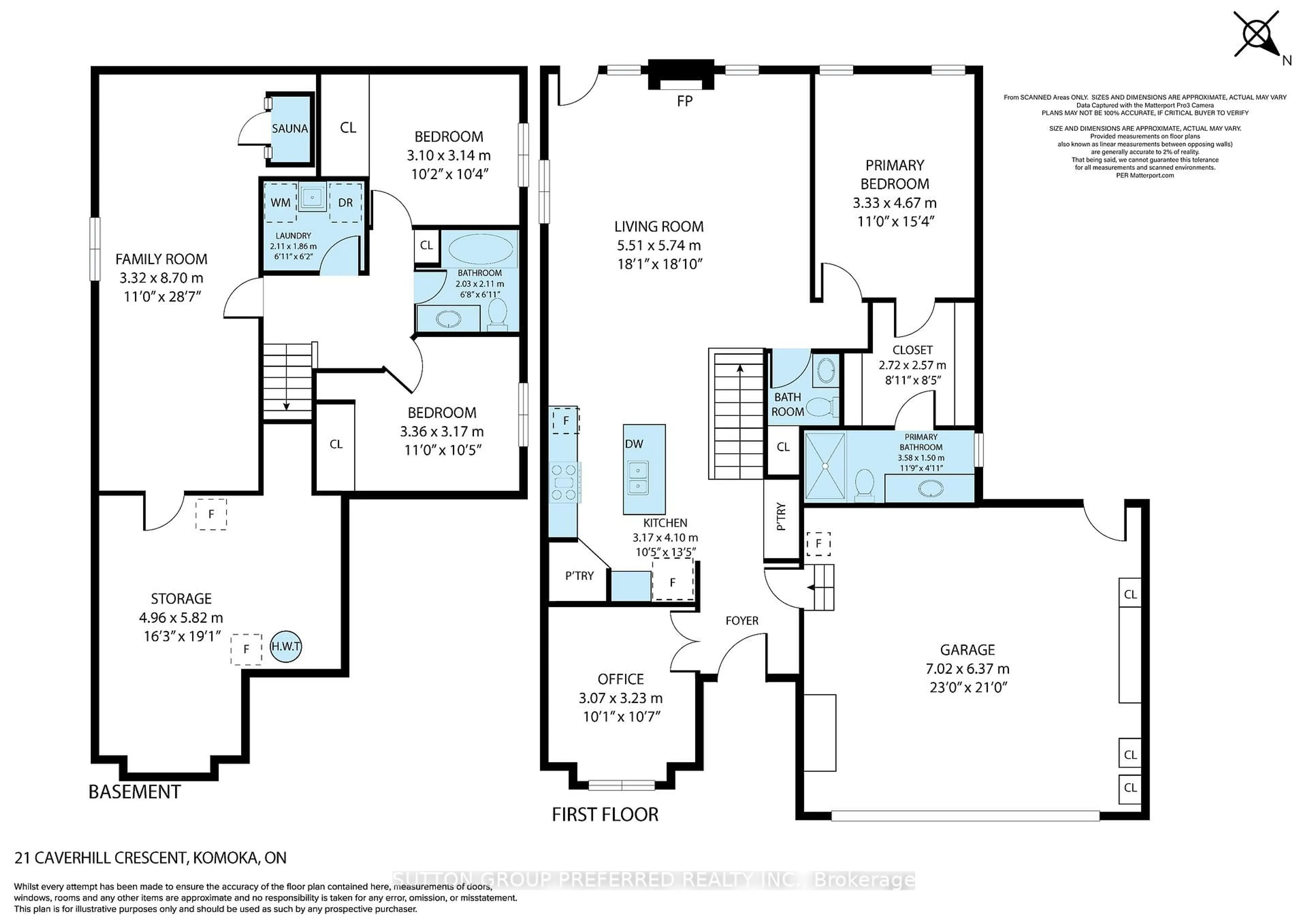 Floor plan for 21 Caverhill Cres, Middlesex Centre Ontario N0L 1R0