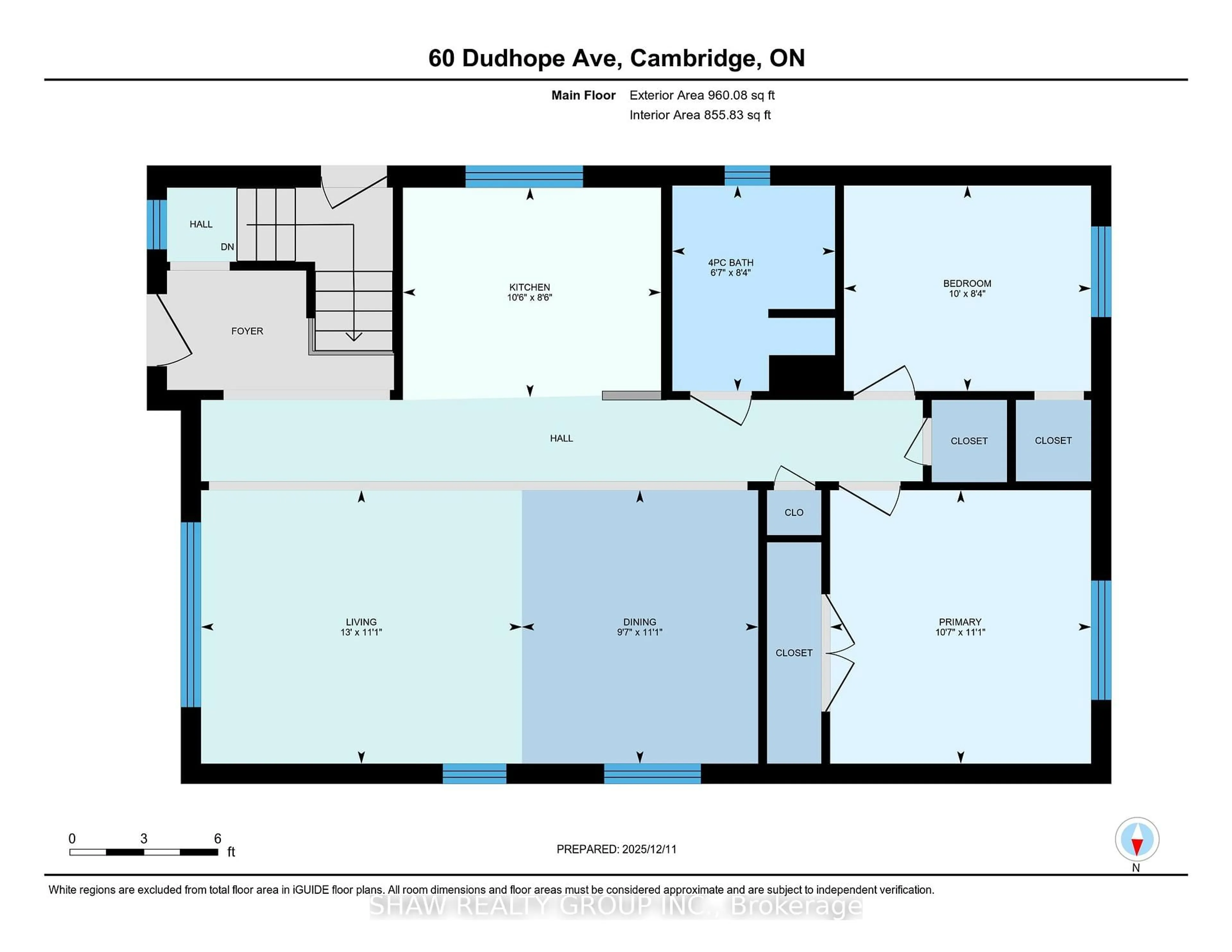 Floor plan for 60 Dudhope Ave, Cambridge Ontario N1R 4T5