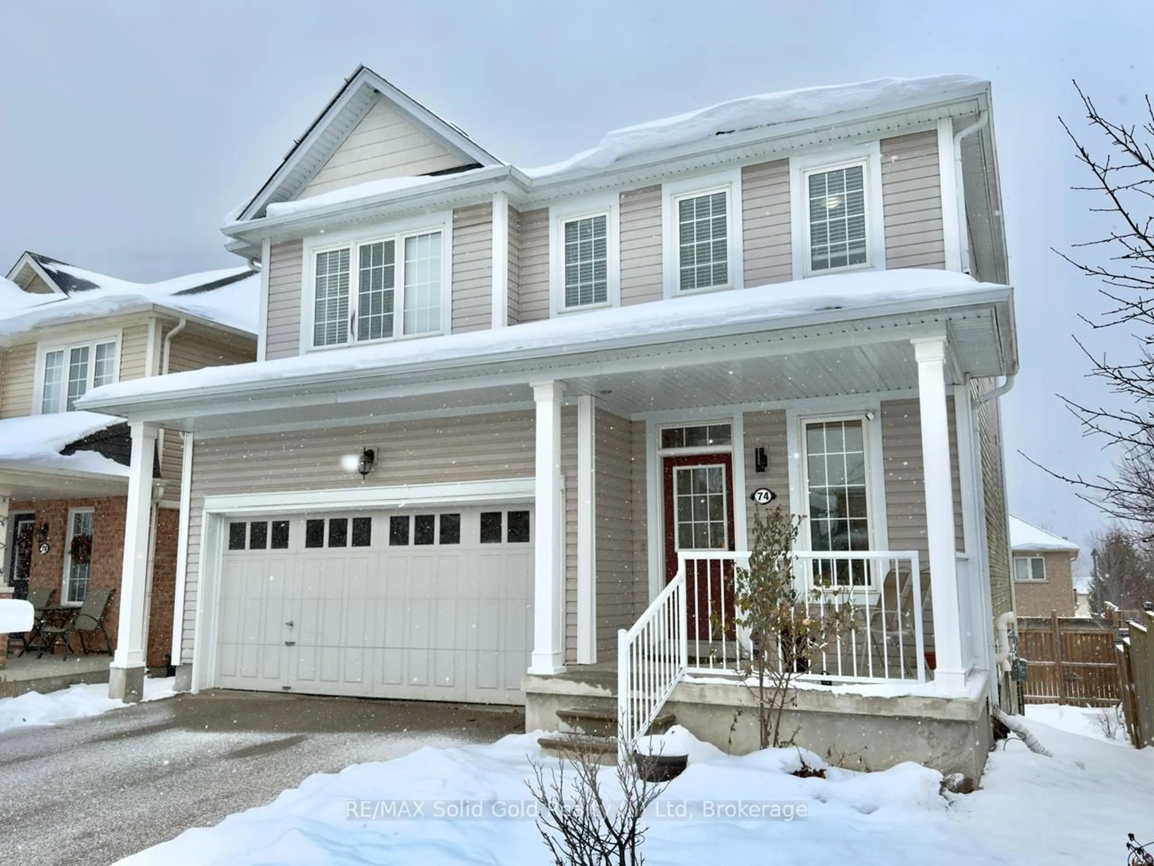 Home with vinyl exterior material, street for 74 Norwich Rd, Woolwich Ontario N0B 1M0