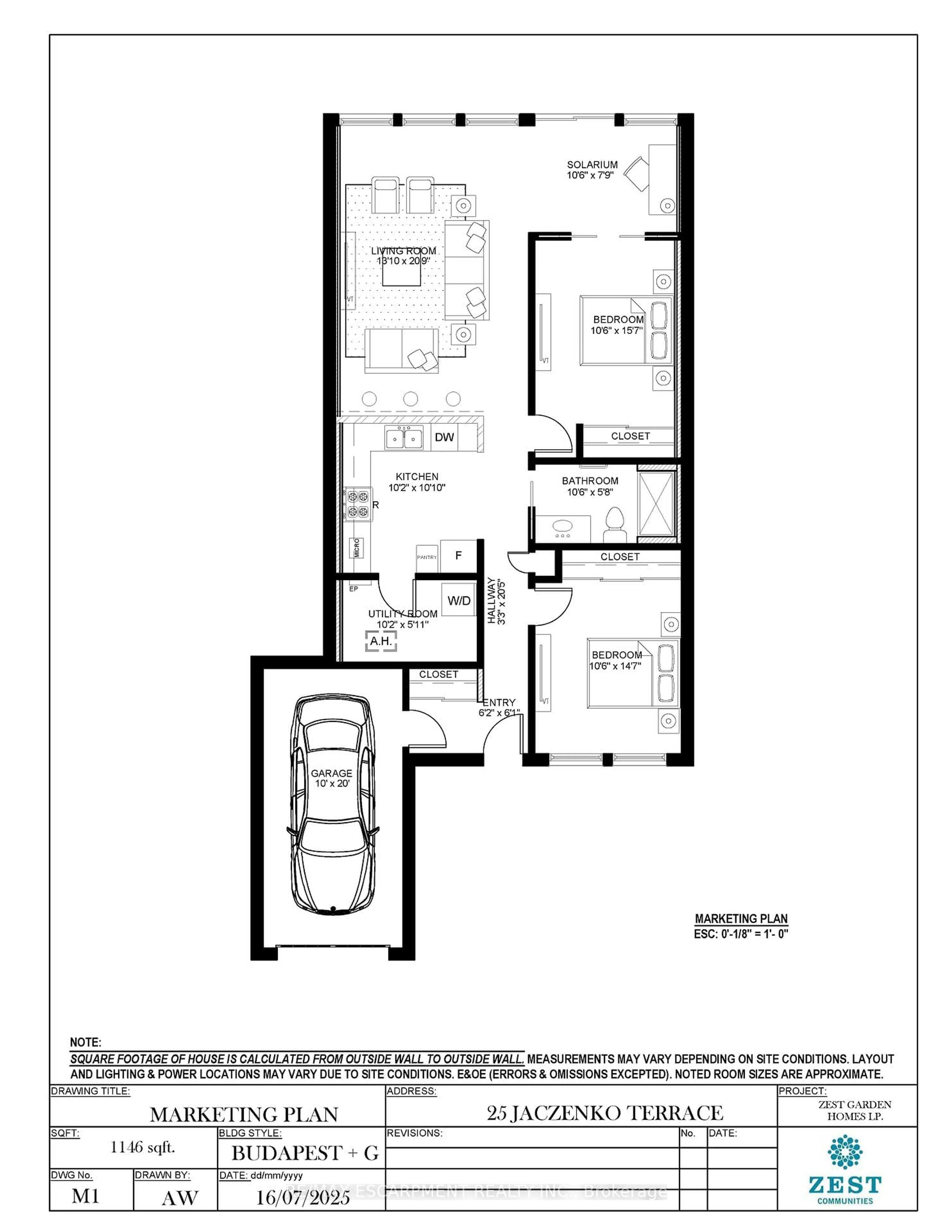 Floor plan for 25 Jaczenko Terr, Hamilton Ontario L9B 1T8