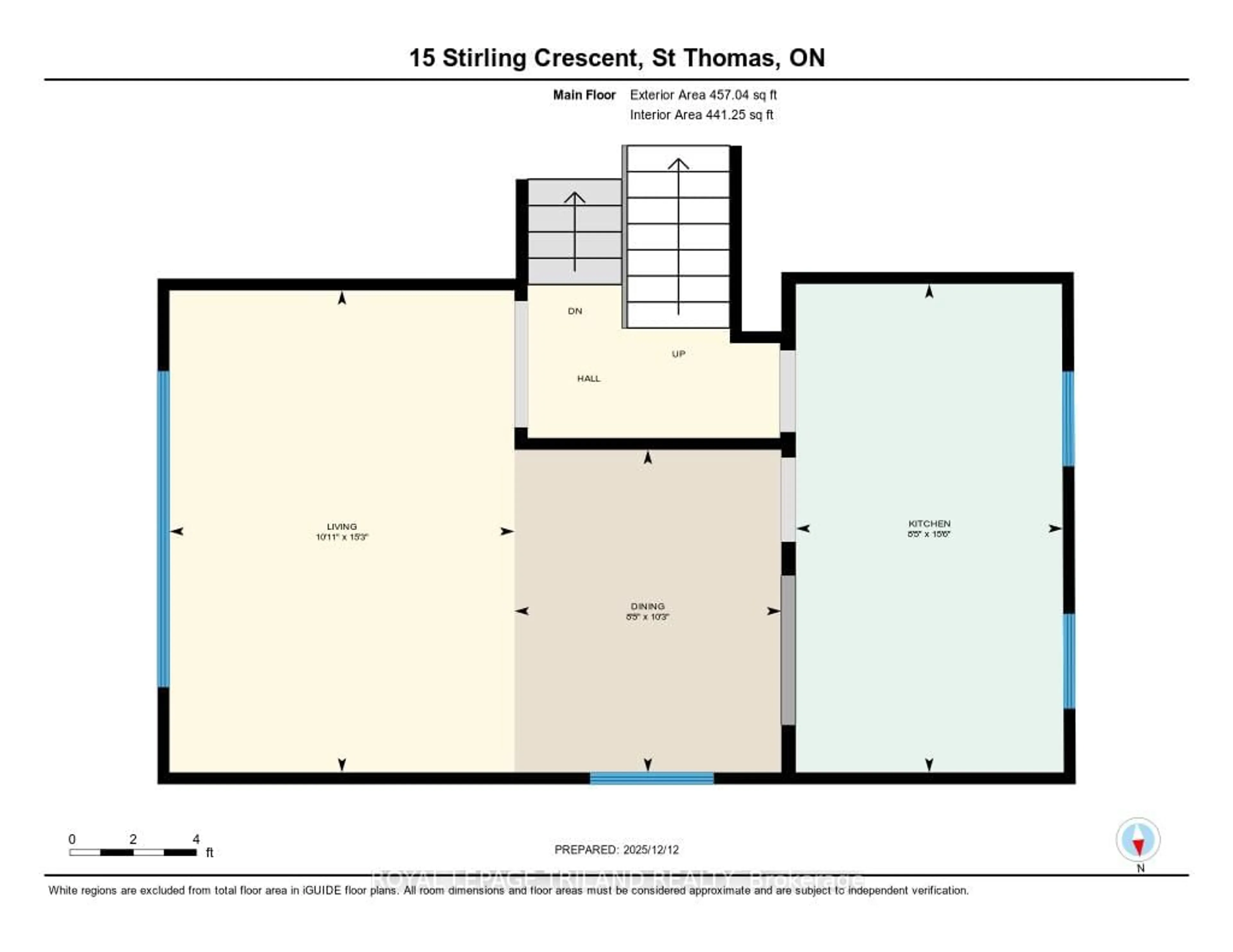 Floor plan for 15 Stirling Cres, St. Thomas Ontario N5P 3R4
