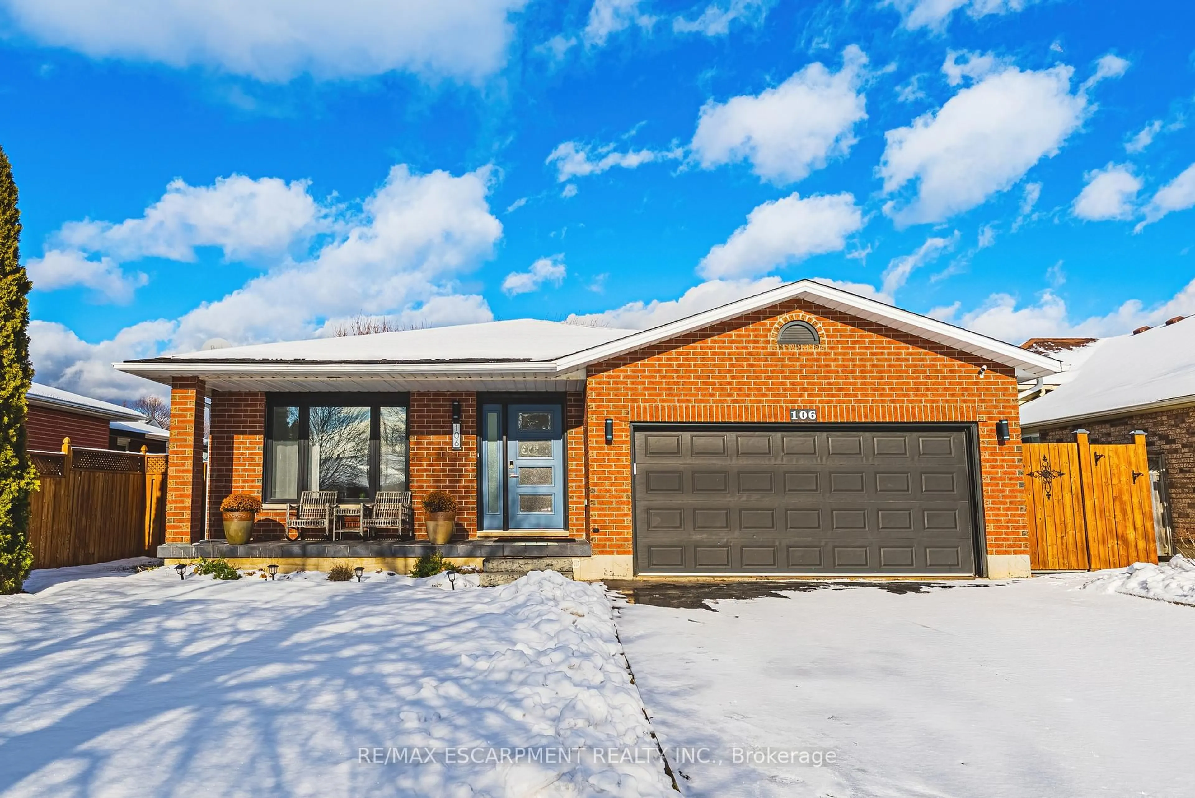 Home with brick exterior material, street for 106 Highbury Dr, Hamilton Ontario L8J 3P2