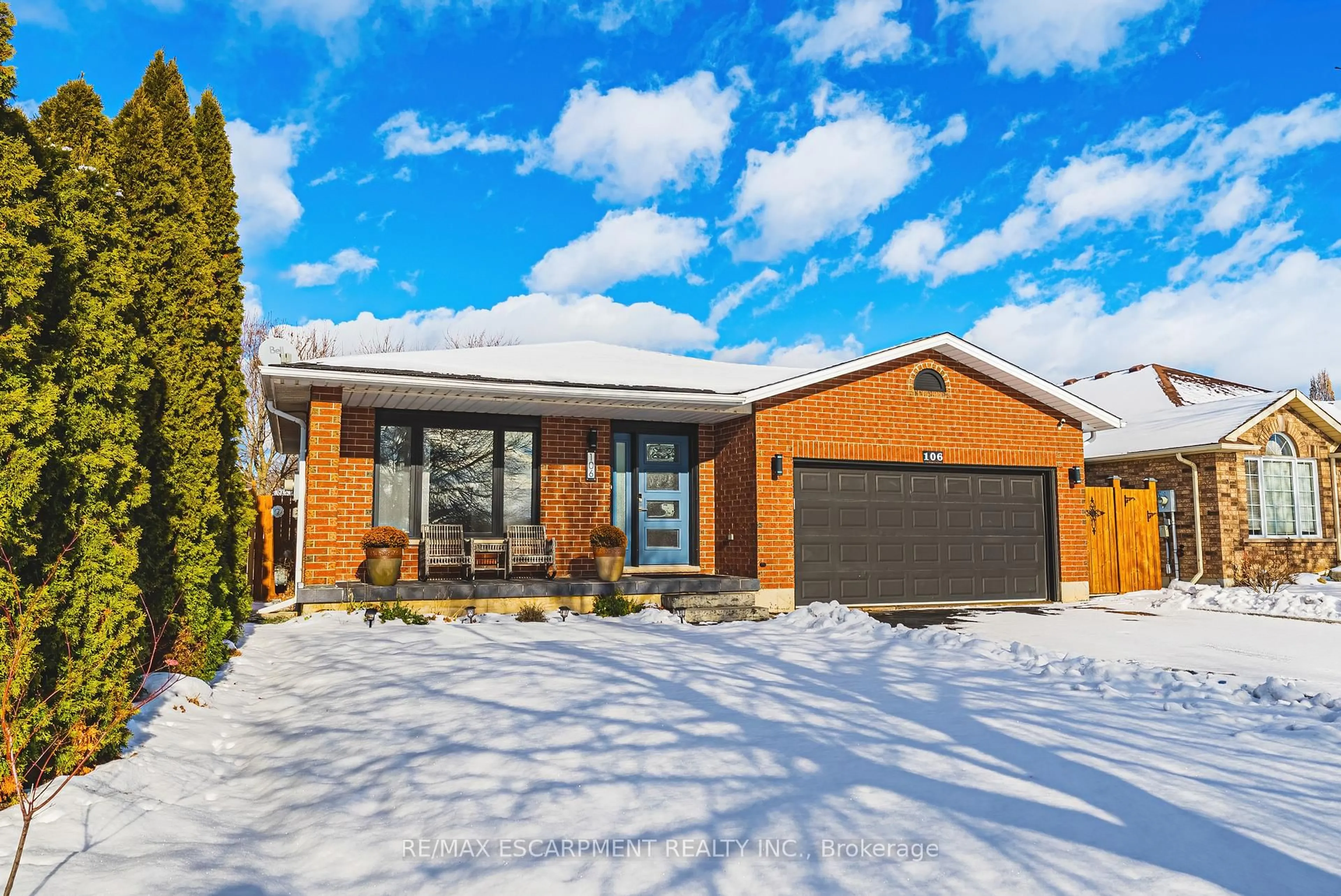 Home with brick exterior material, street for 106 Highbury Dr, Hamilton Ontario L8J 3P2