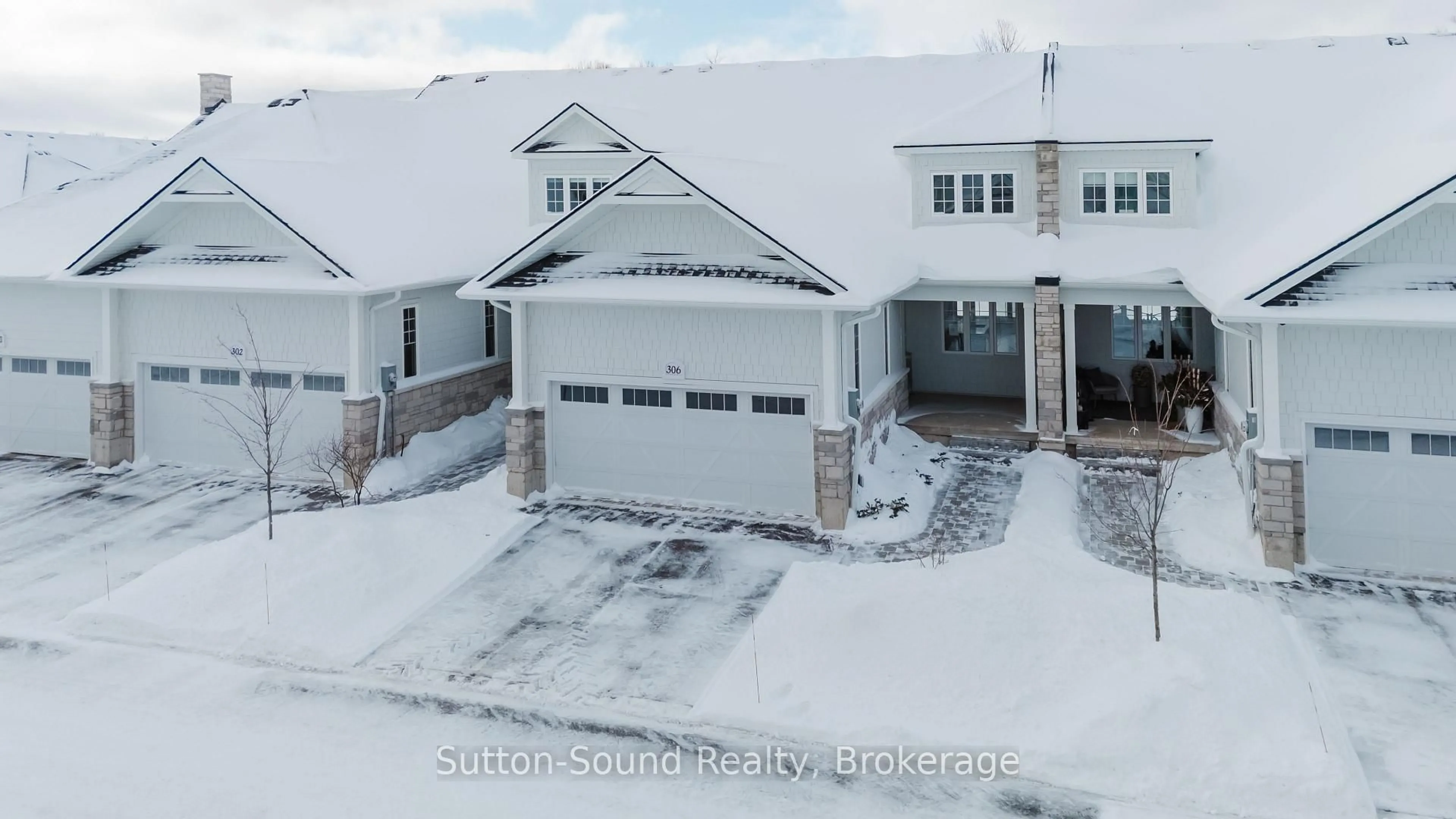 A pic from outside/outdoor area/front of a property/back of a property/a pic from drone, street for 306 Sandpiper Lane, Georgian Bluffs Ontario N0H 1S0