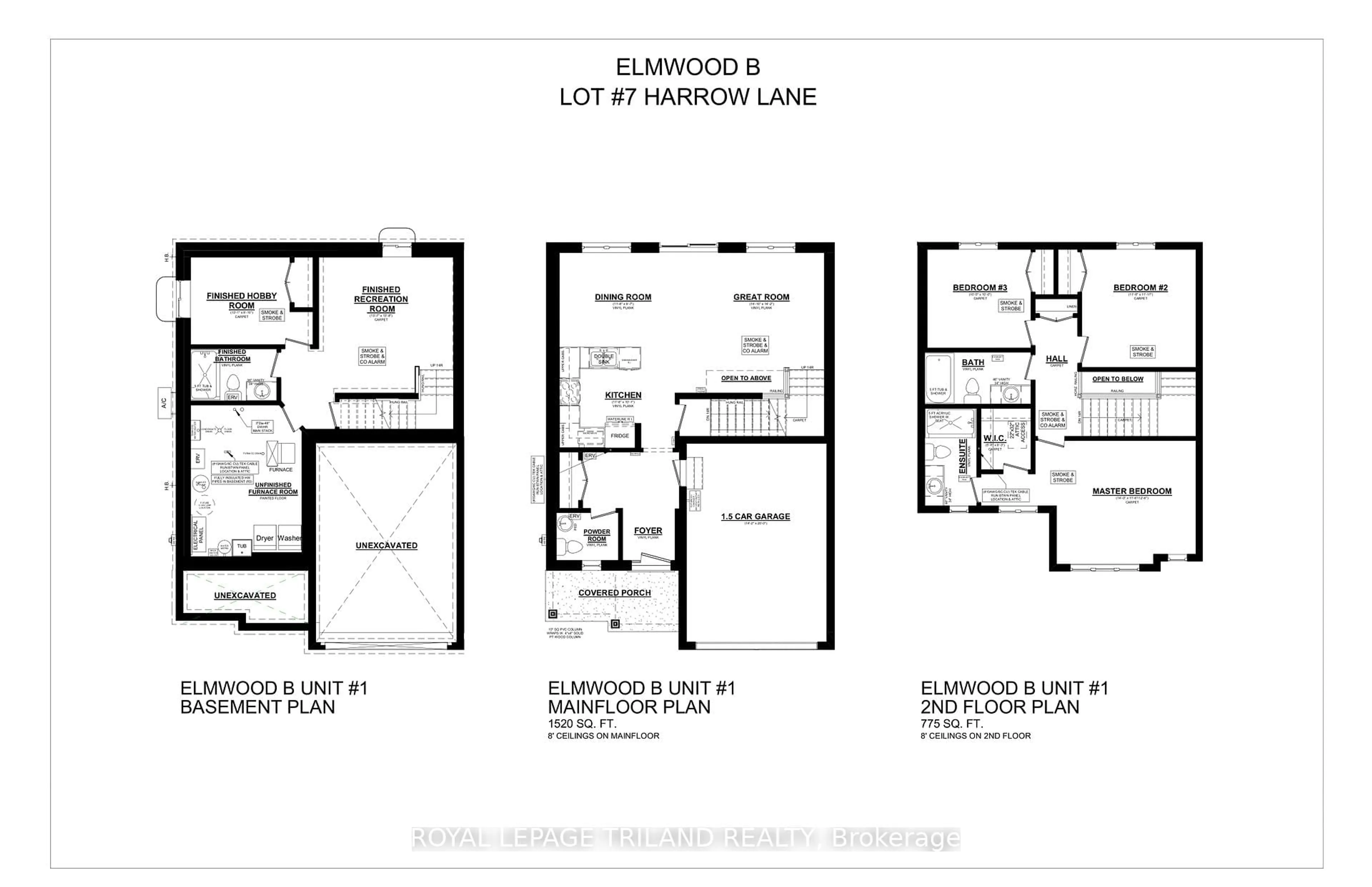 Floor plan for 18 HARROW Lane, St. Thomas Ontario N5R 0P3