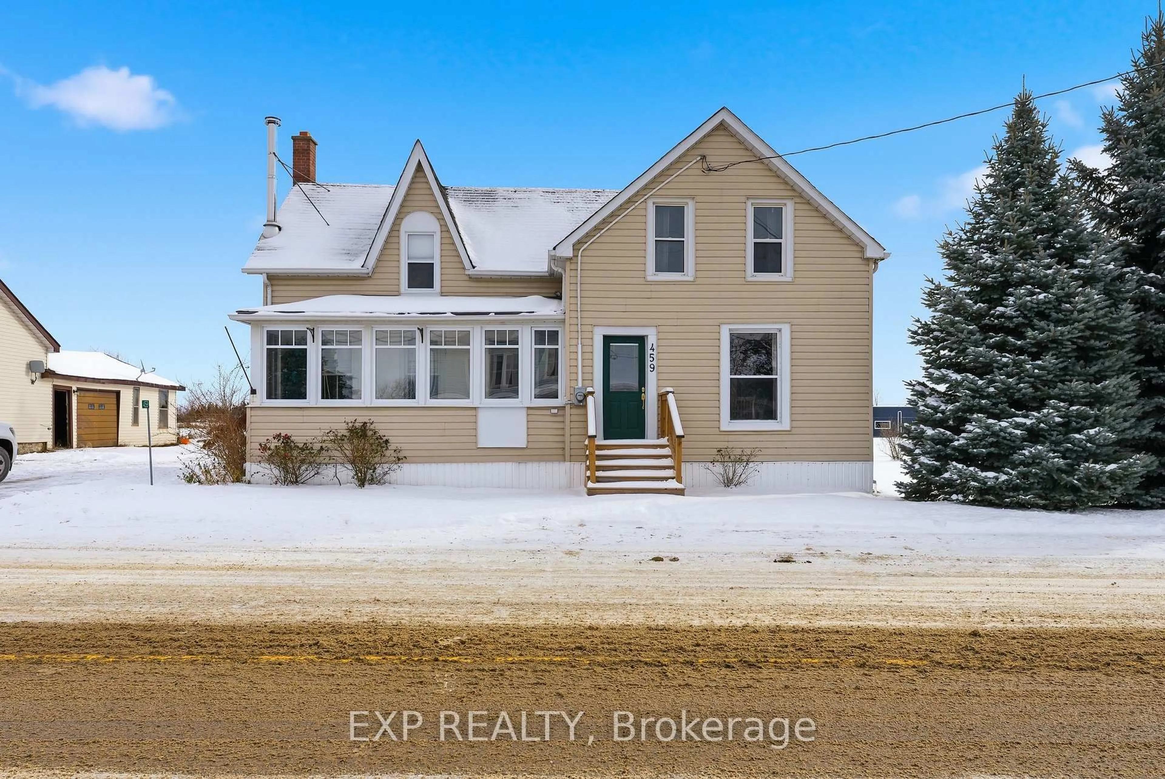 A pic from outside/outdoor area/front of a property/back of a property/a pic from drone, street for 459 County Road 19, Prince Edward County Ontario K0K 1A0