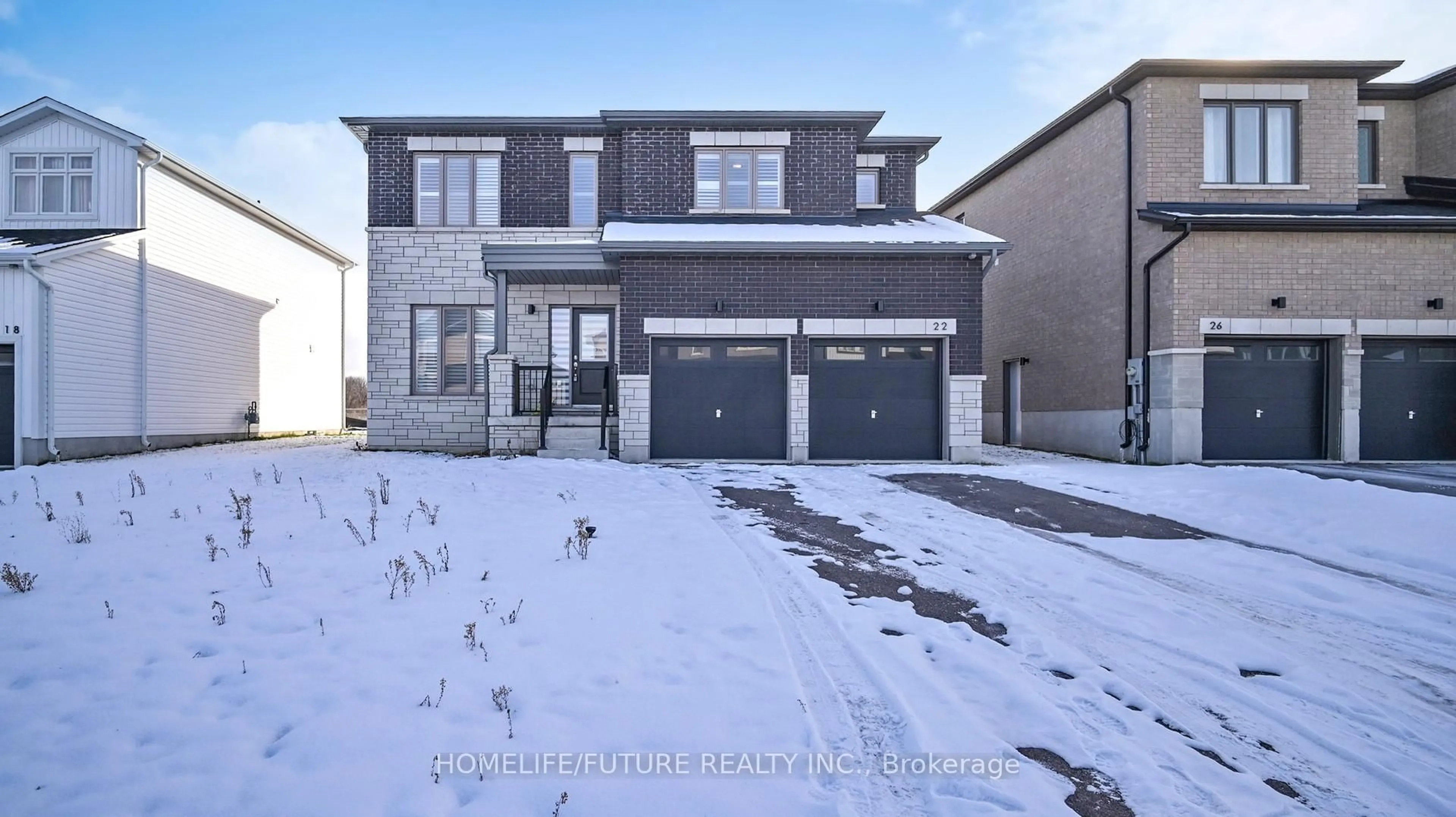 Home with brick exterior material, street for 22 Bird St, Norfolk Ontario N3Y 0G9