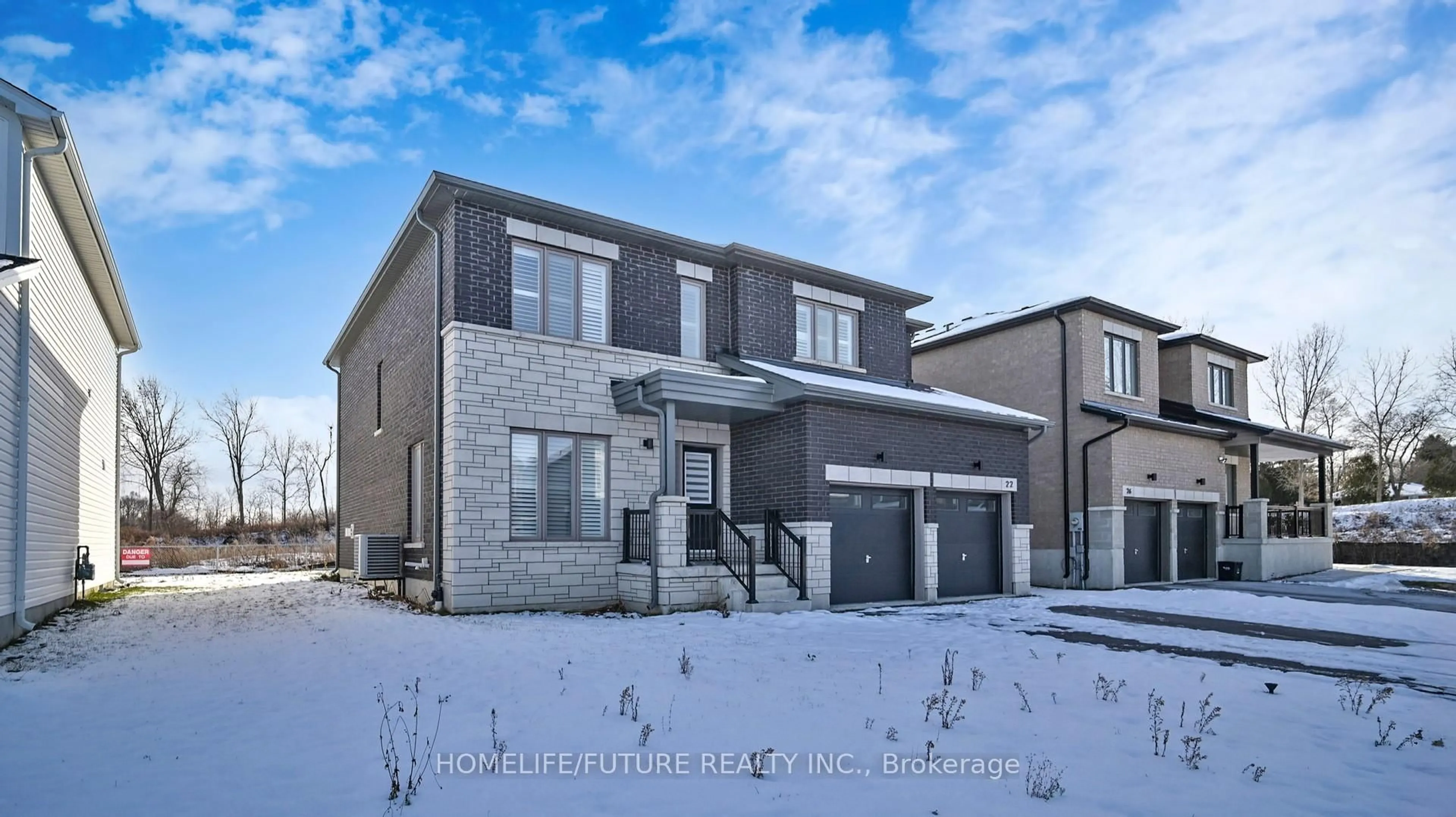 Home with brick exterior material, street for 22 Bird St, Norfolk Ontario N3Y 0G9