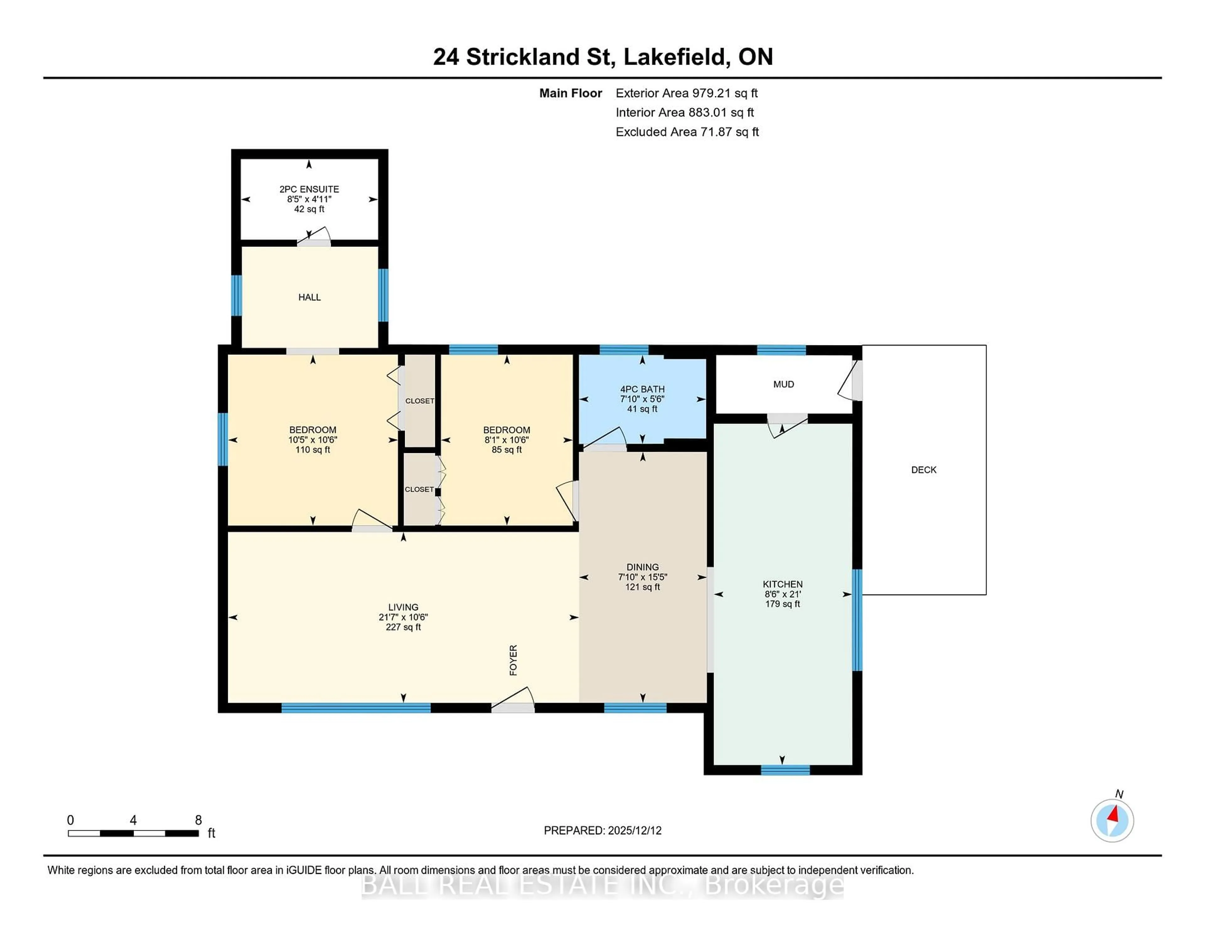 Floor plan for 24 Strickland St, Selwyn Ontario K0L 2H0