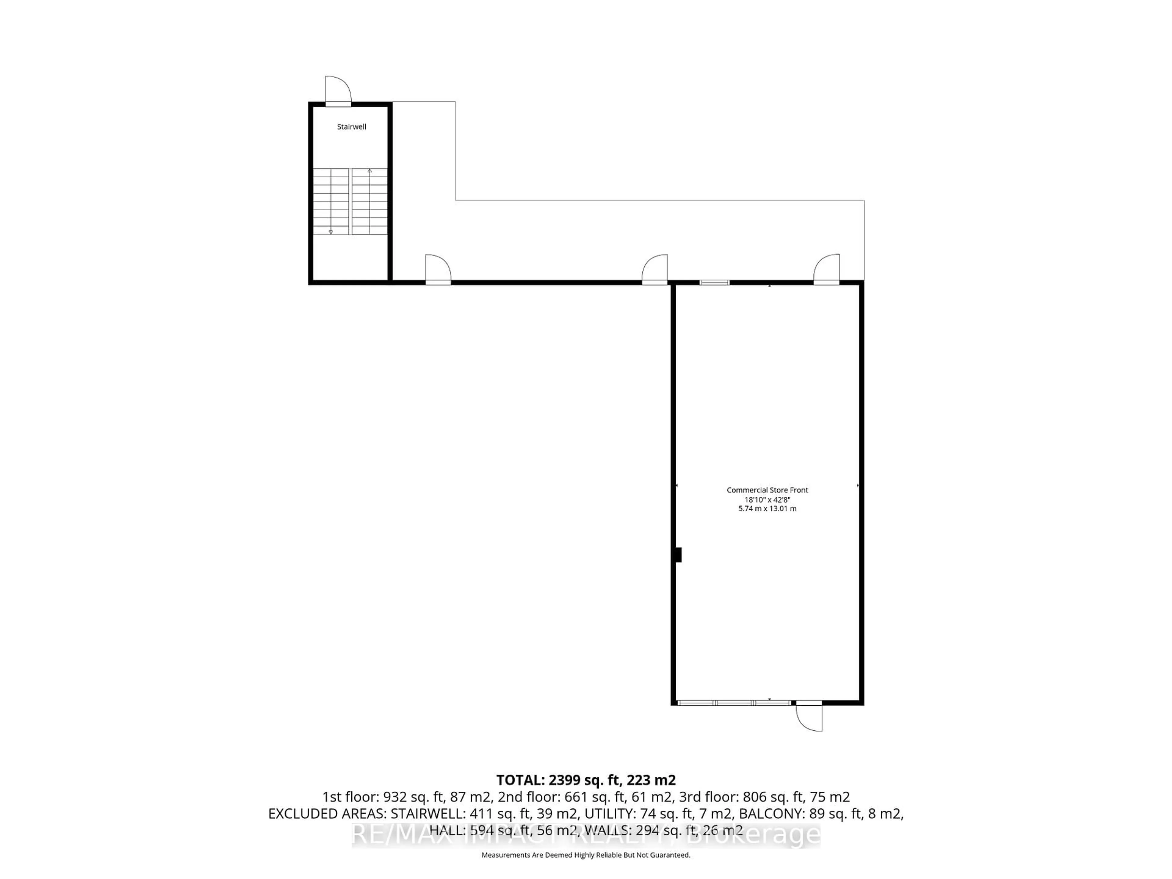 Floor plan for 185 Division St #108, 208, 308, Cobourg Ontario K9A 4M4