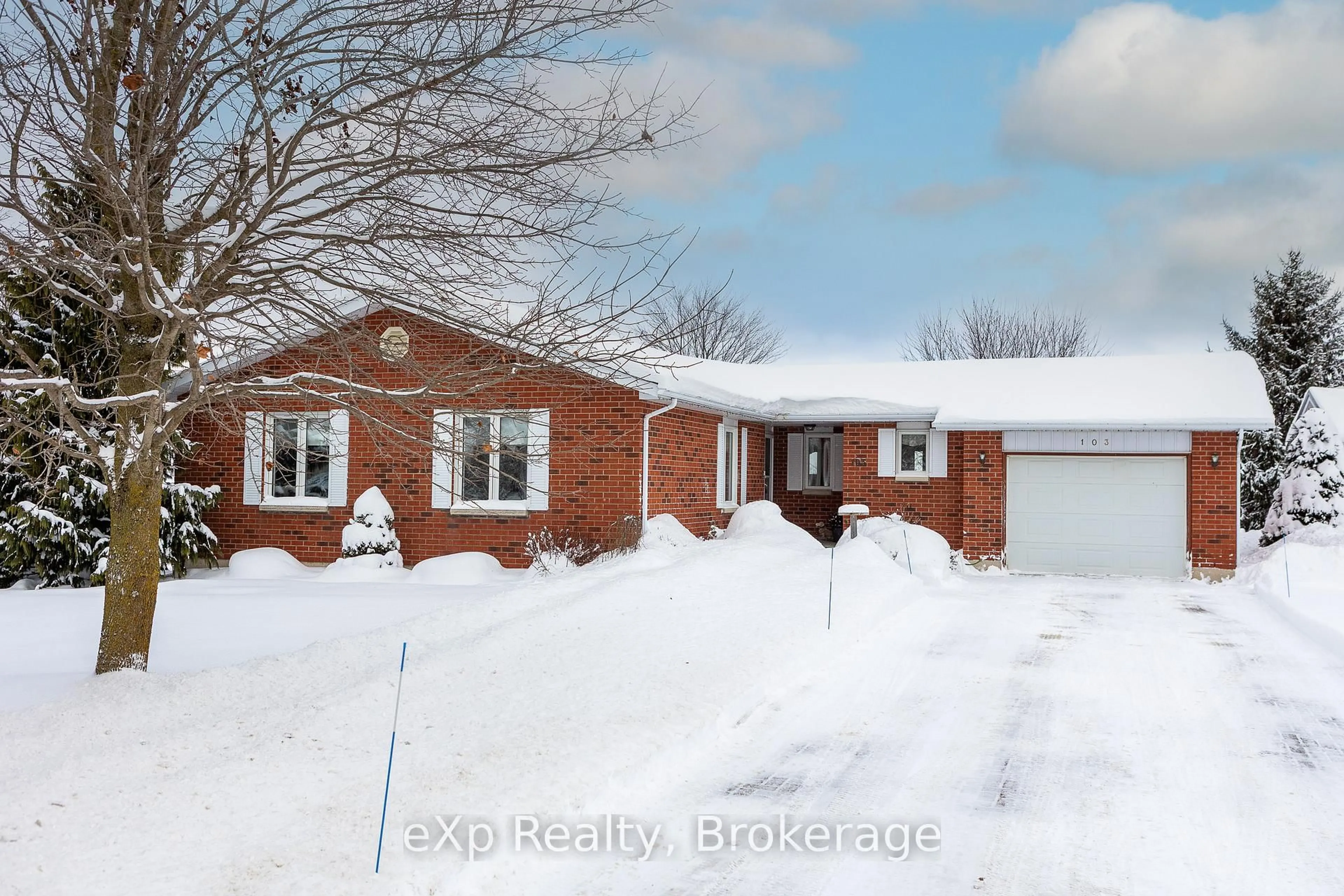Home with brick exterior material, street for 103 Margaret Elizabeth Ave, Grey Highlands Ontario N0C 1H0