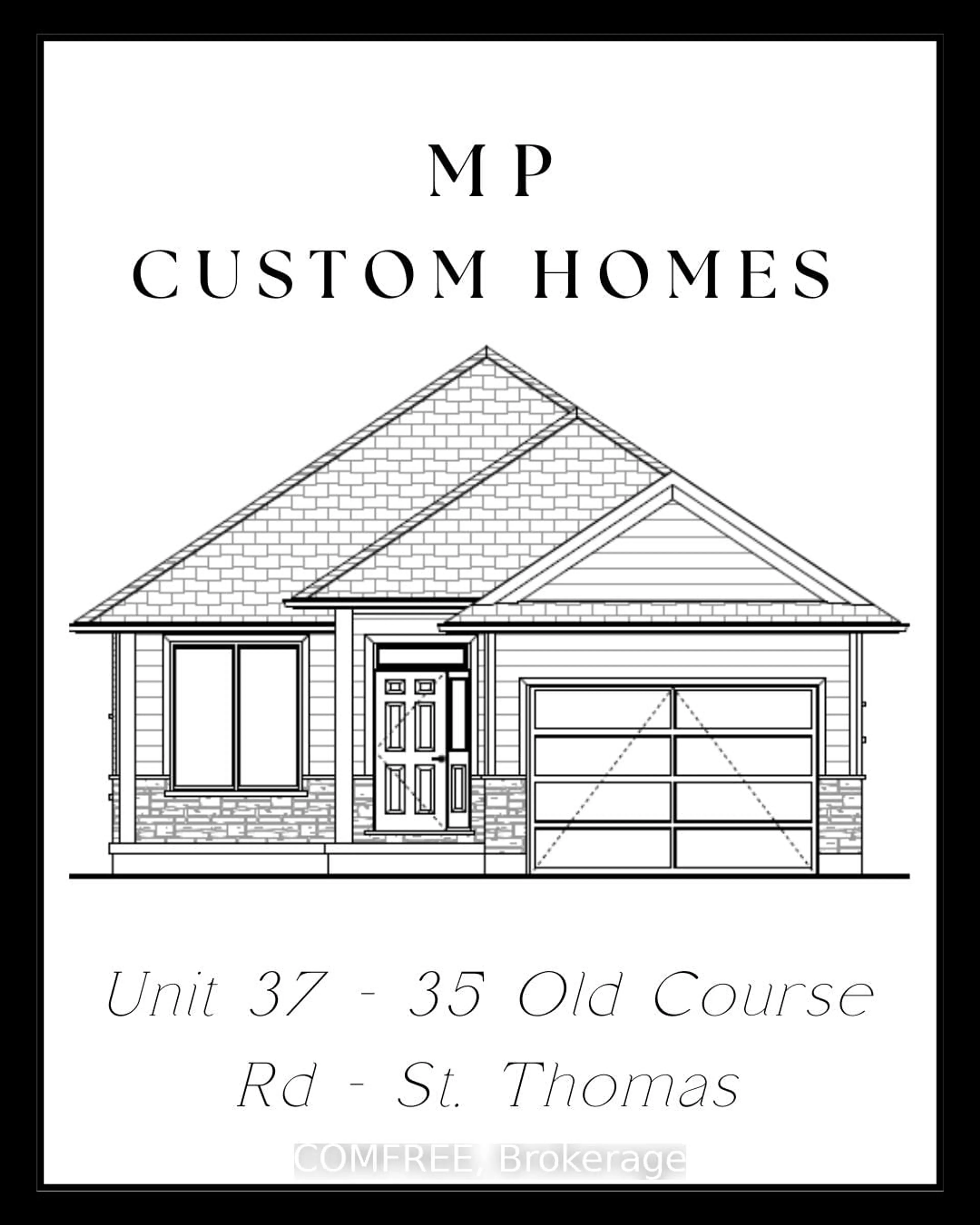 Home with brick exterior material, street for 35 Old Course Rd #37, St. Thomas Ontario N5R 0N3