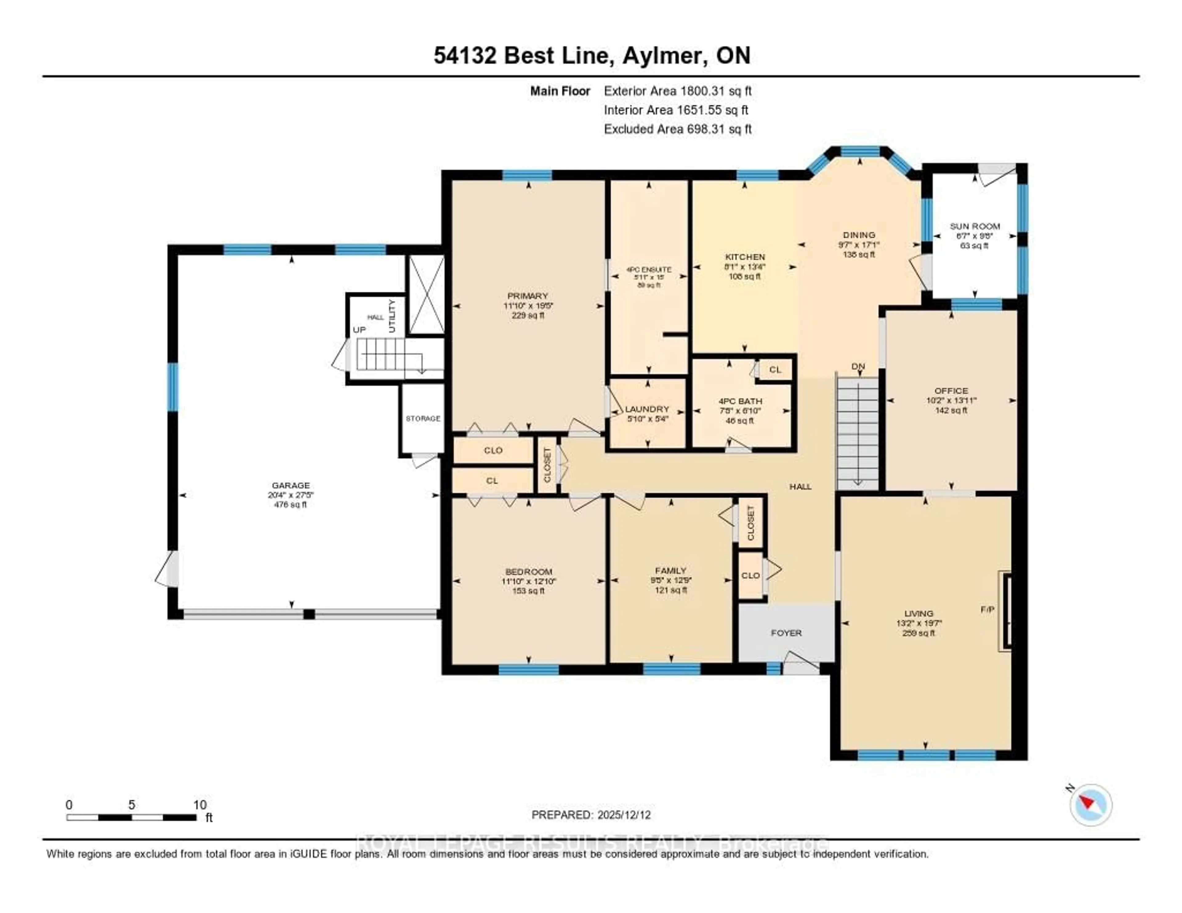 Floor plan for 54132 Best Line, Bayham Ontario N5H 2R3