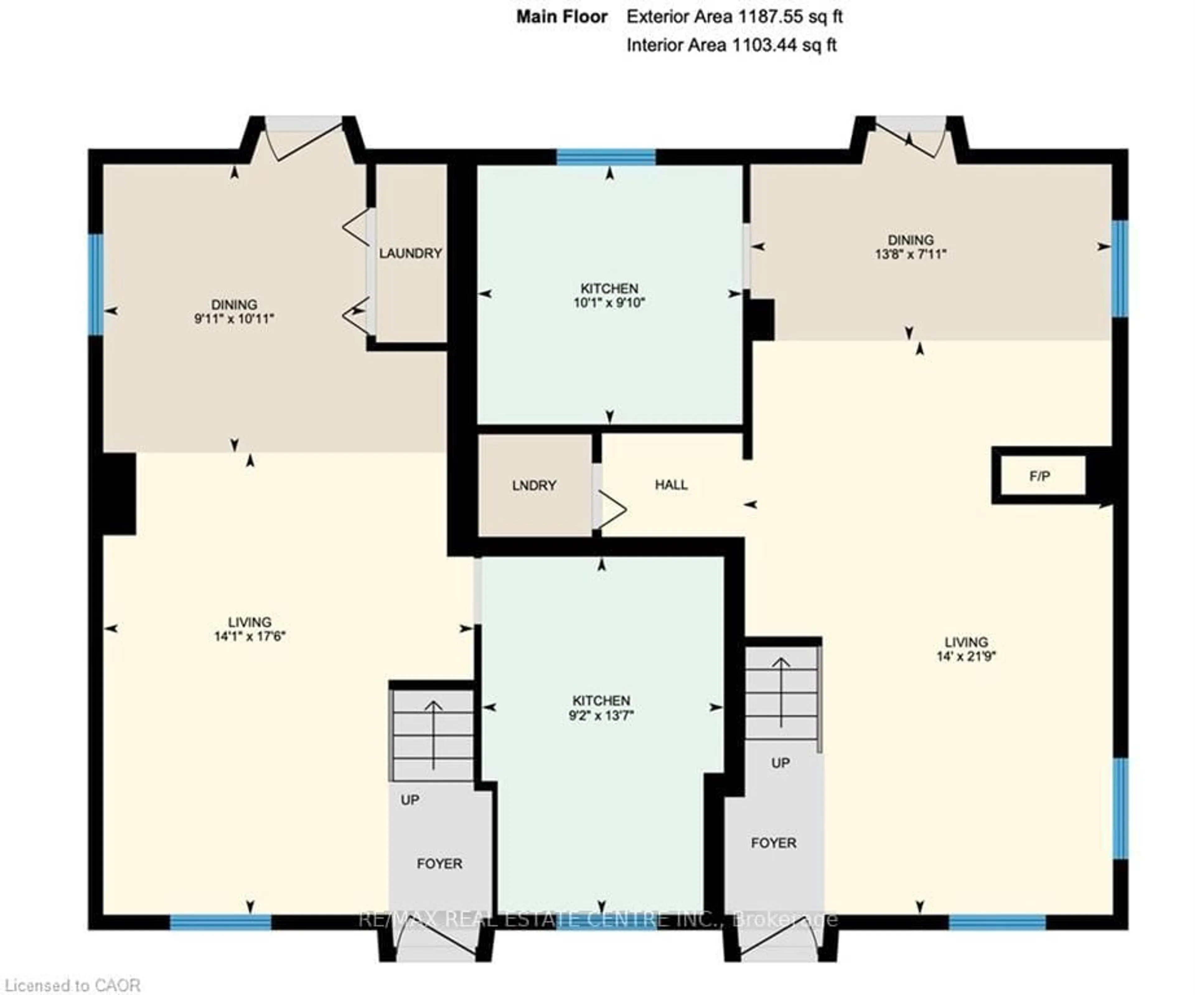 Floor plan for 16 St Andrews St, Cambridge Ontario N1S 1M4