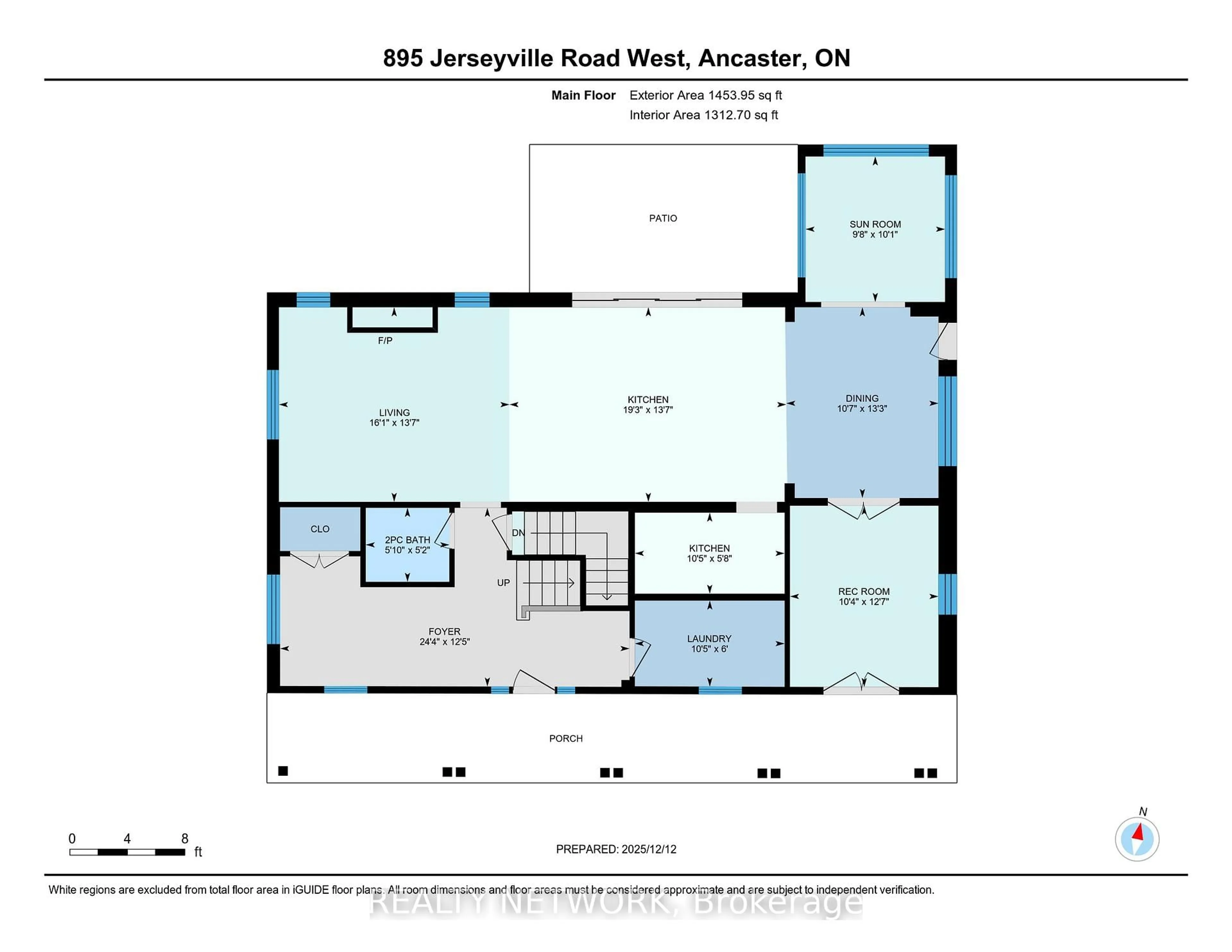 Floor plan for 895 Jerseyville Rd, Hamilton Ontario L0R 1R0