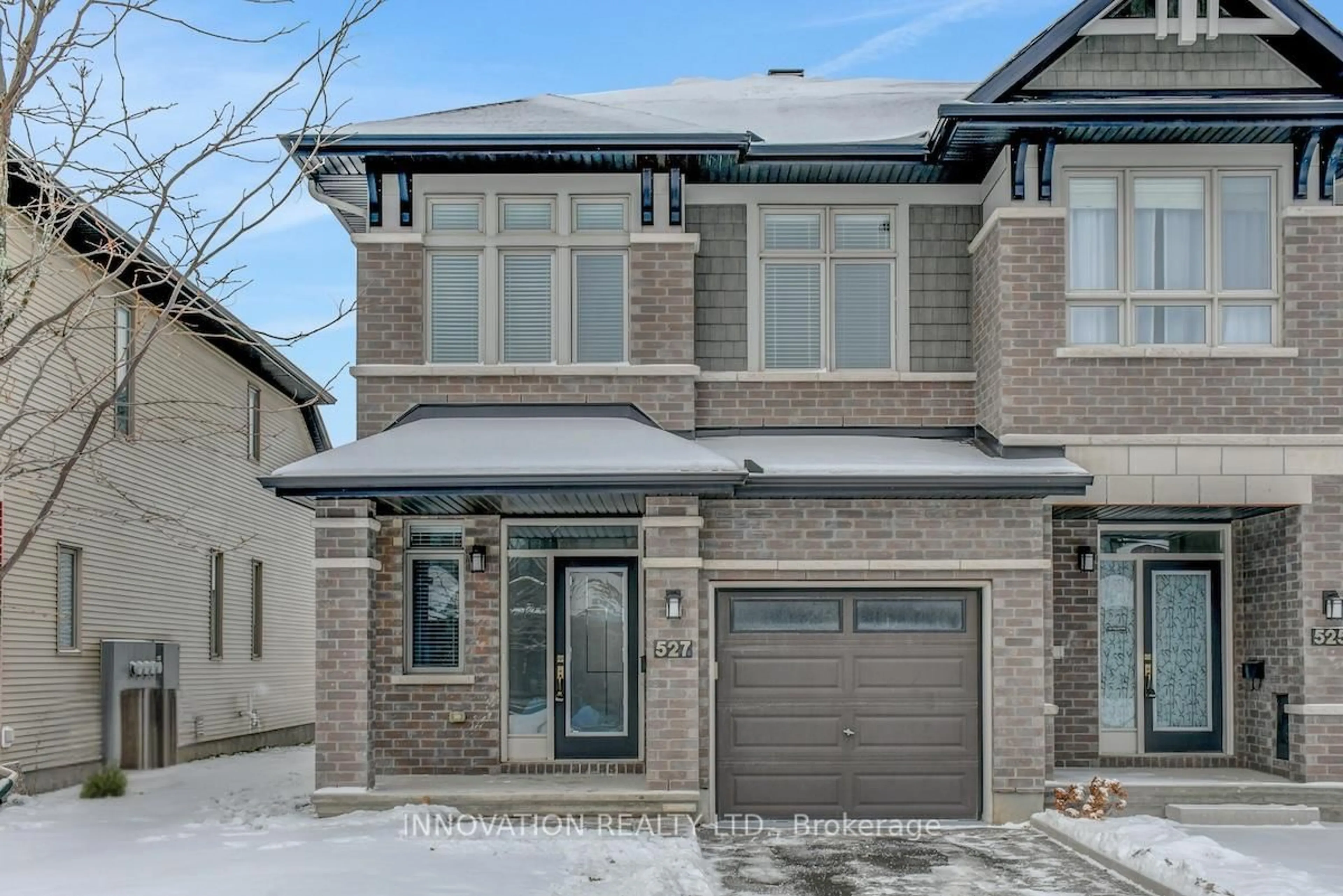 Home with brick exterior material, street for 527 Rowers Way, Ottawa Ontario K1X 0C6