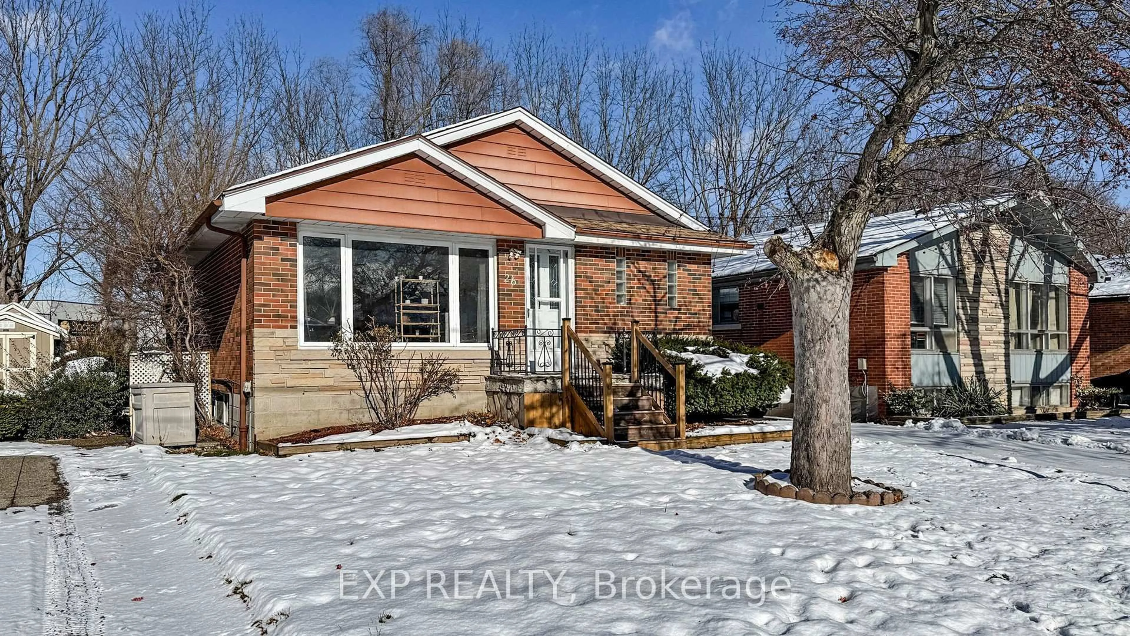Home with brick exterior material, street for 26 Ramsey Cres, Hamilton Ontario L8S 2N2