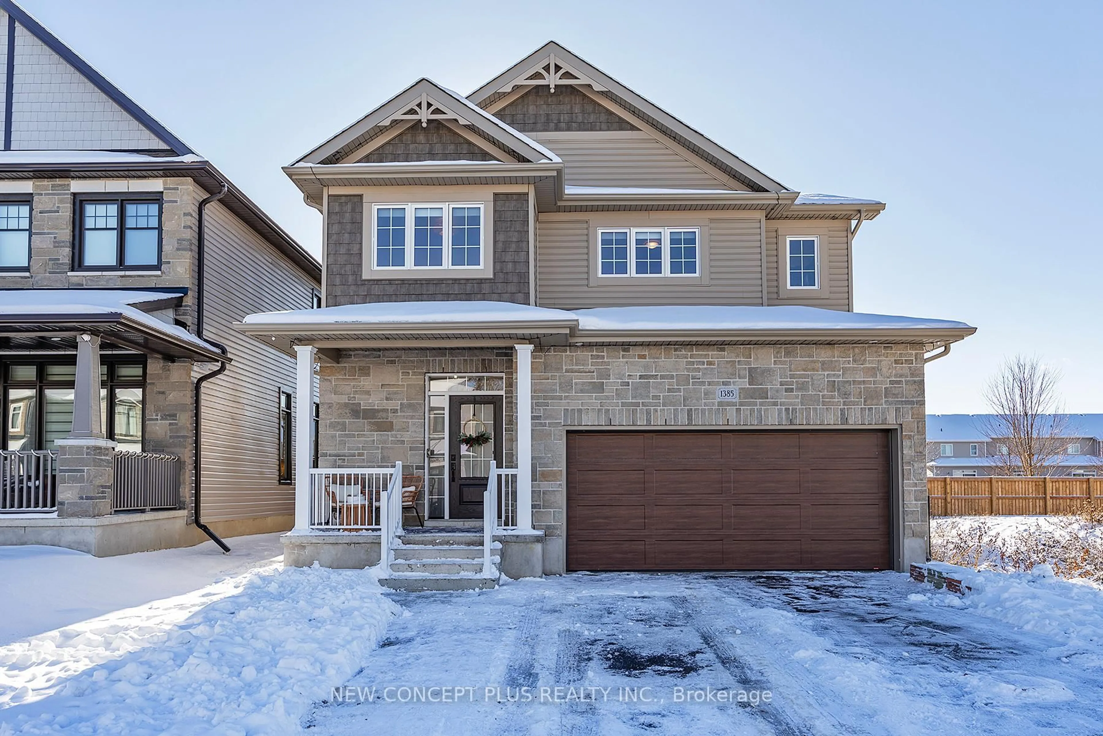 Home with brick exterior material, street for 1385 Monarch Dr, Kingston Ontario K7P 0S1