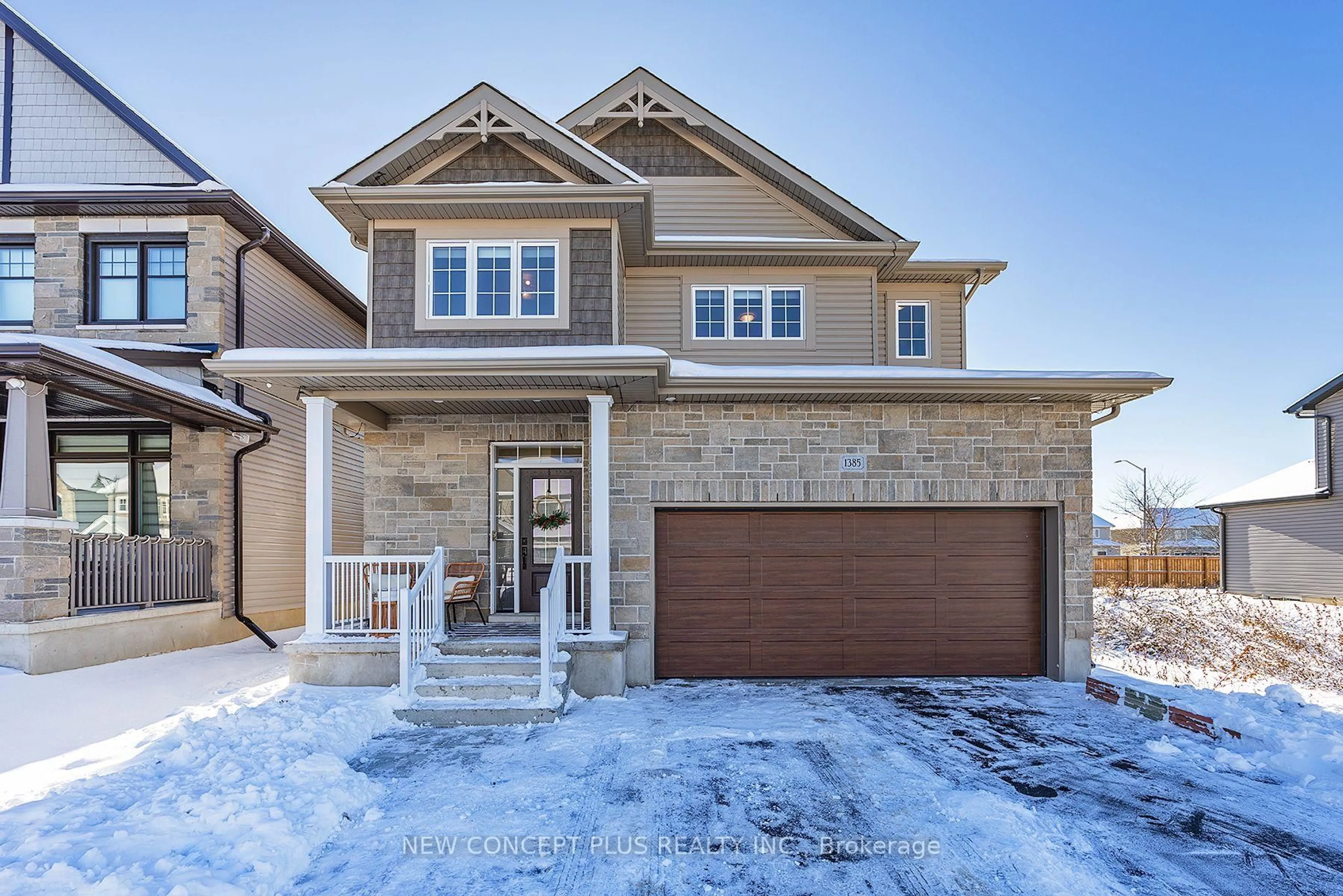 Home with brick exterior material, street for 1385 Monarch Dr, Kingston Ontario K7P 0S1