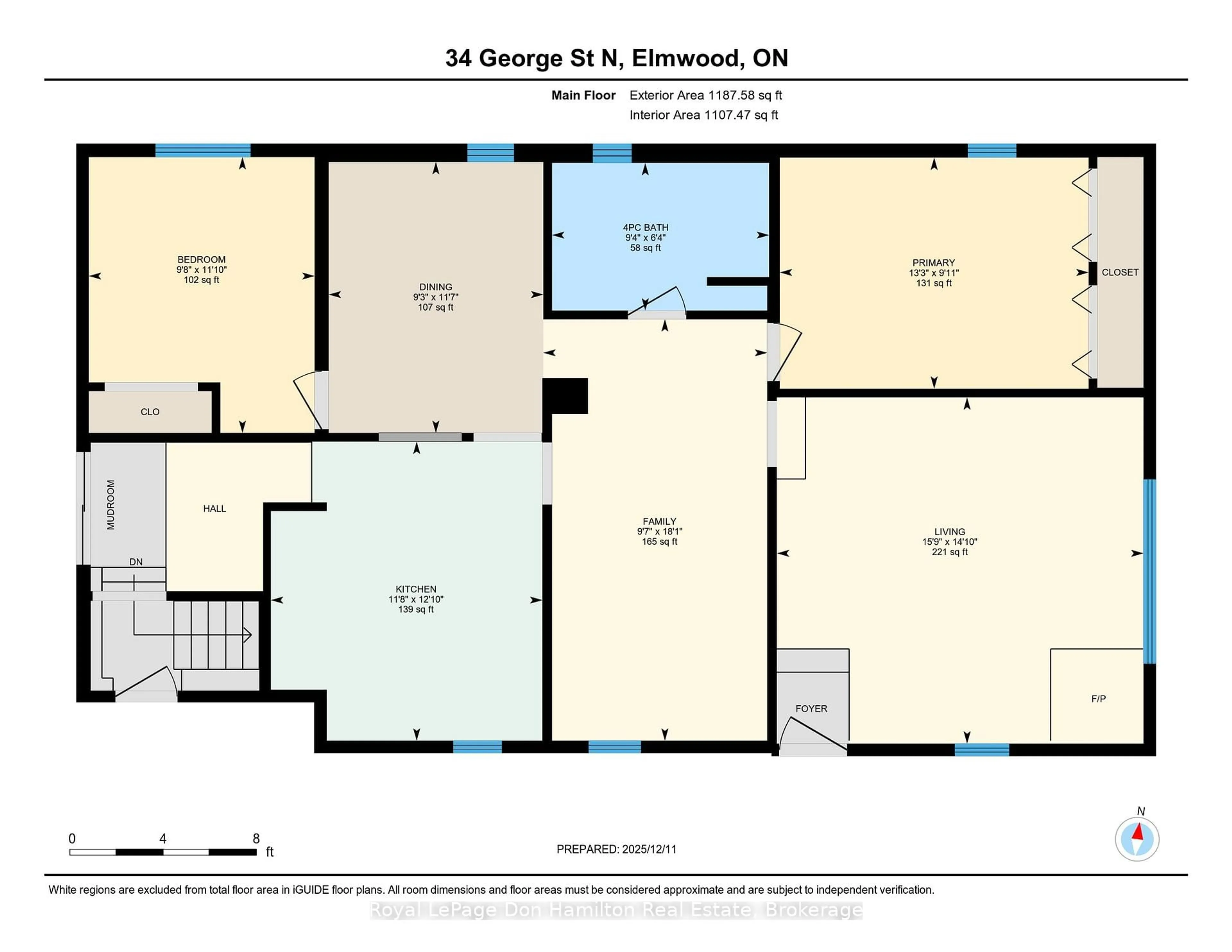 Floor plan for 34 George St, West Grey Ontario N0G 1S0