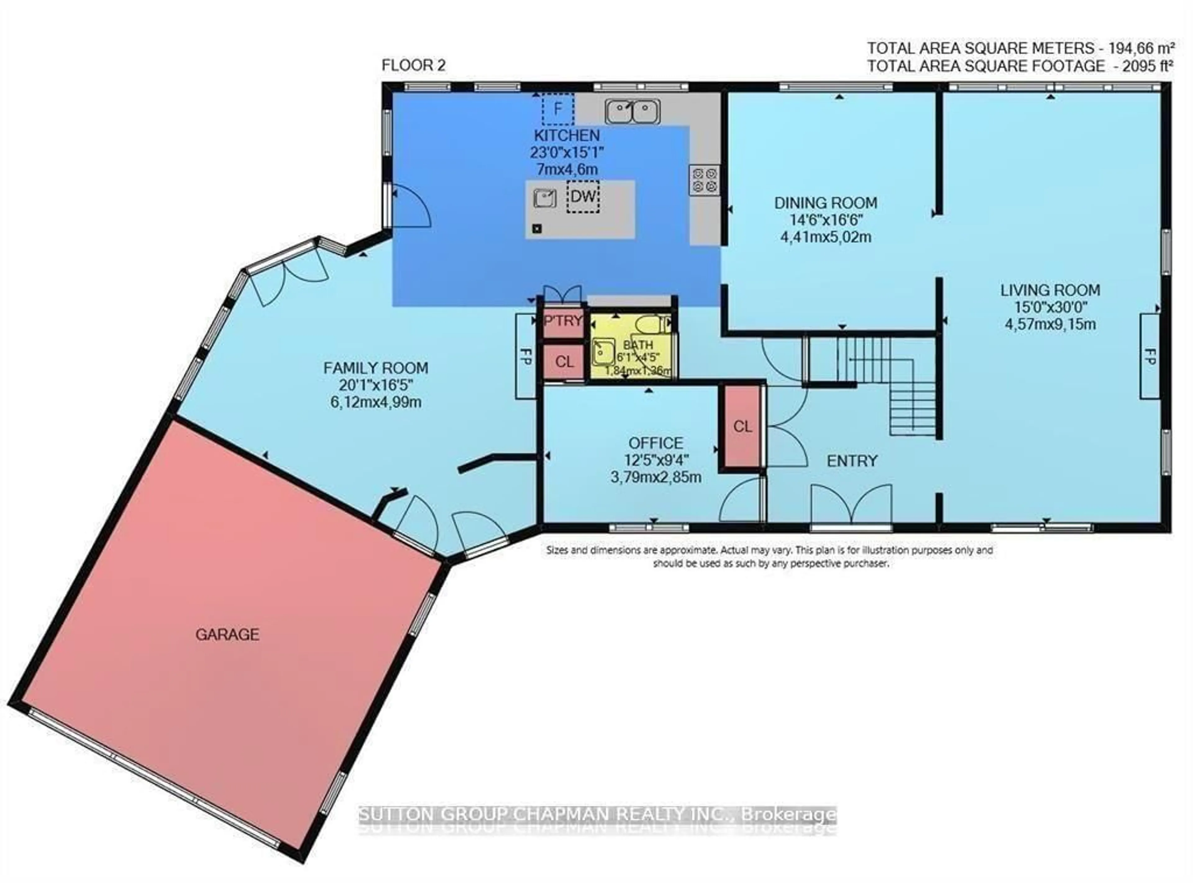 Floor plan for 163 Wychwood Park, London North Ontario N6G 1S1