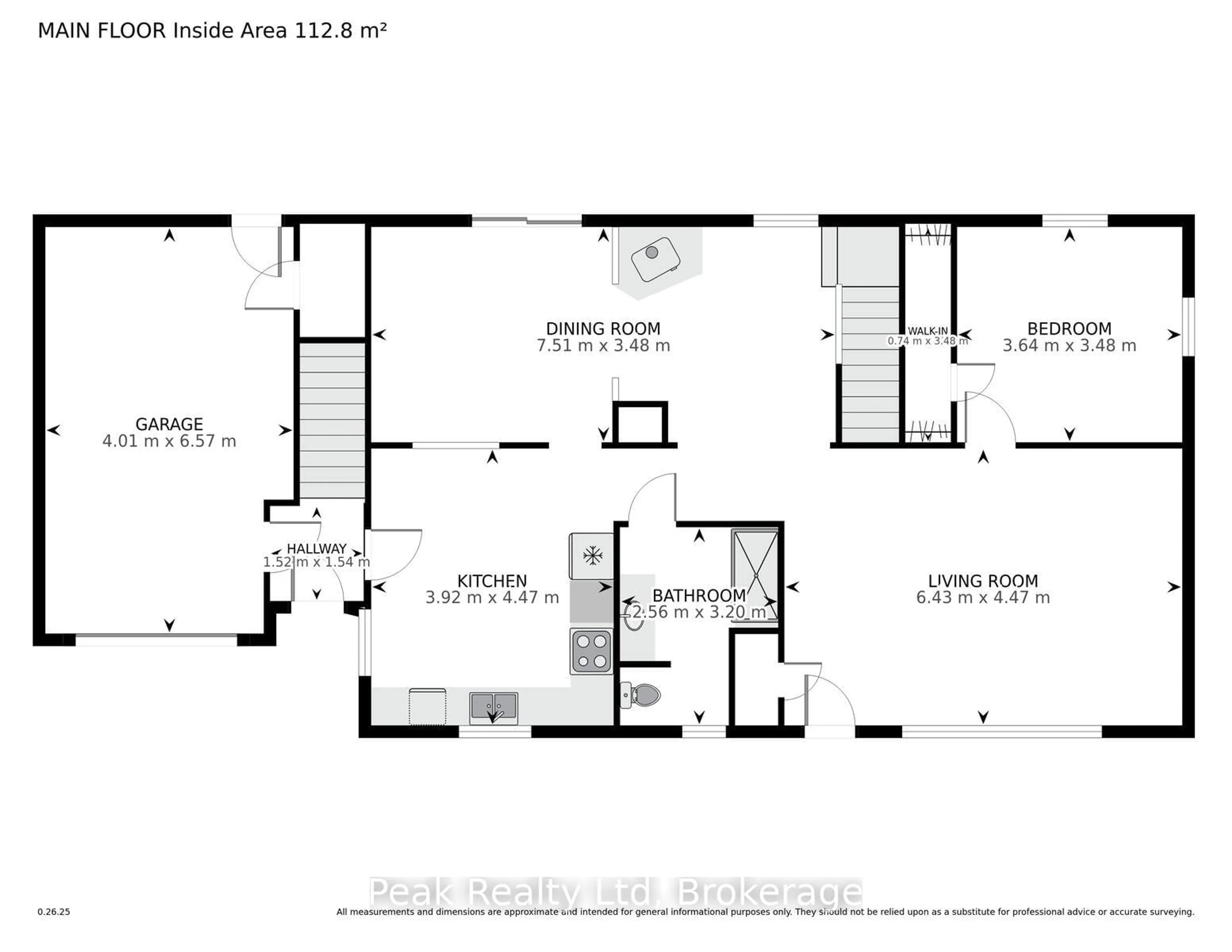 Floor plan for 670 Elm Ave, North Perth Ontario N4W 3G2