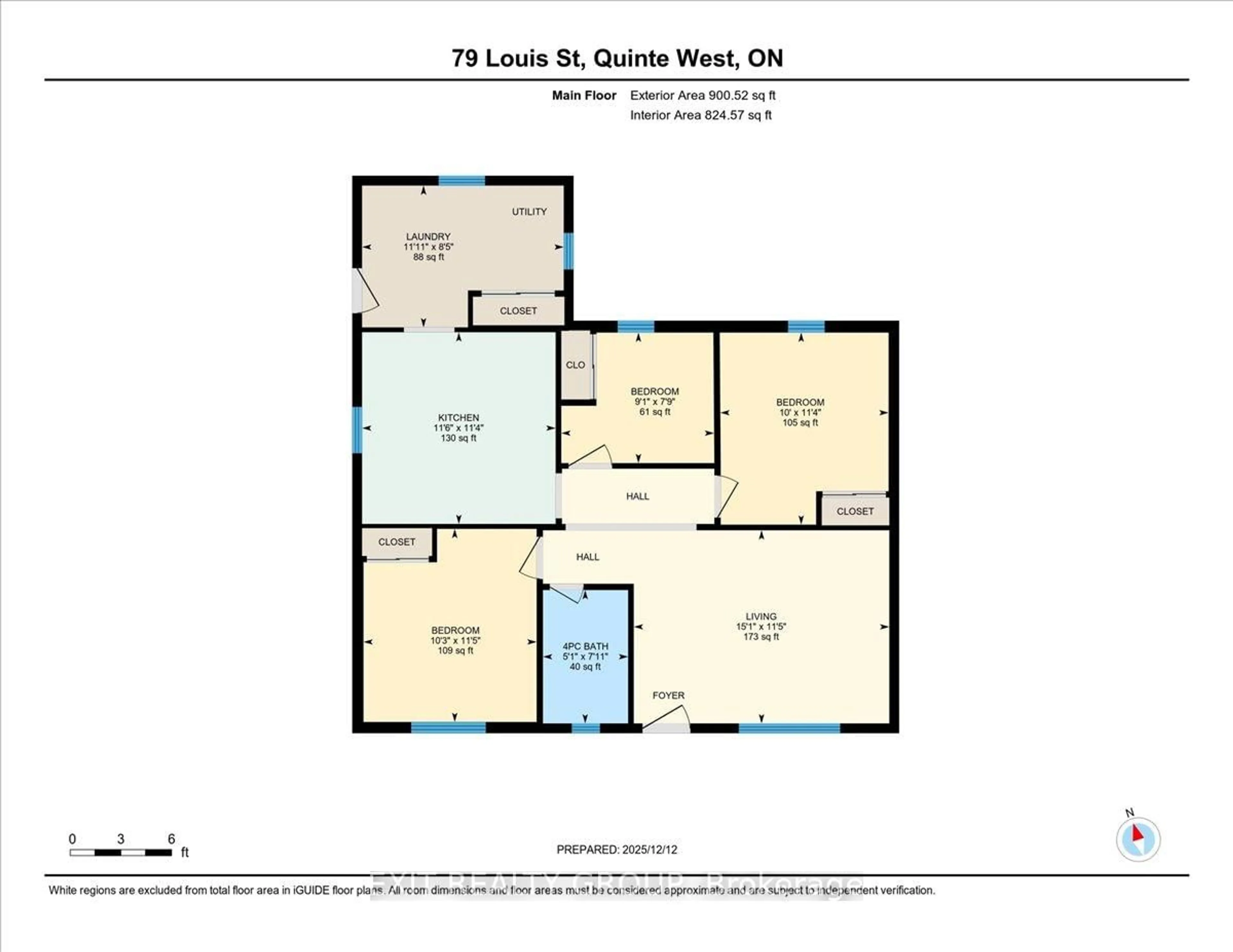 Floor plan for 79 Louis St, Quinte West Ontario K8V 2K9