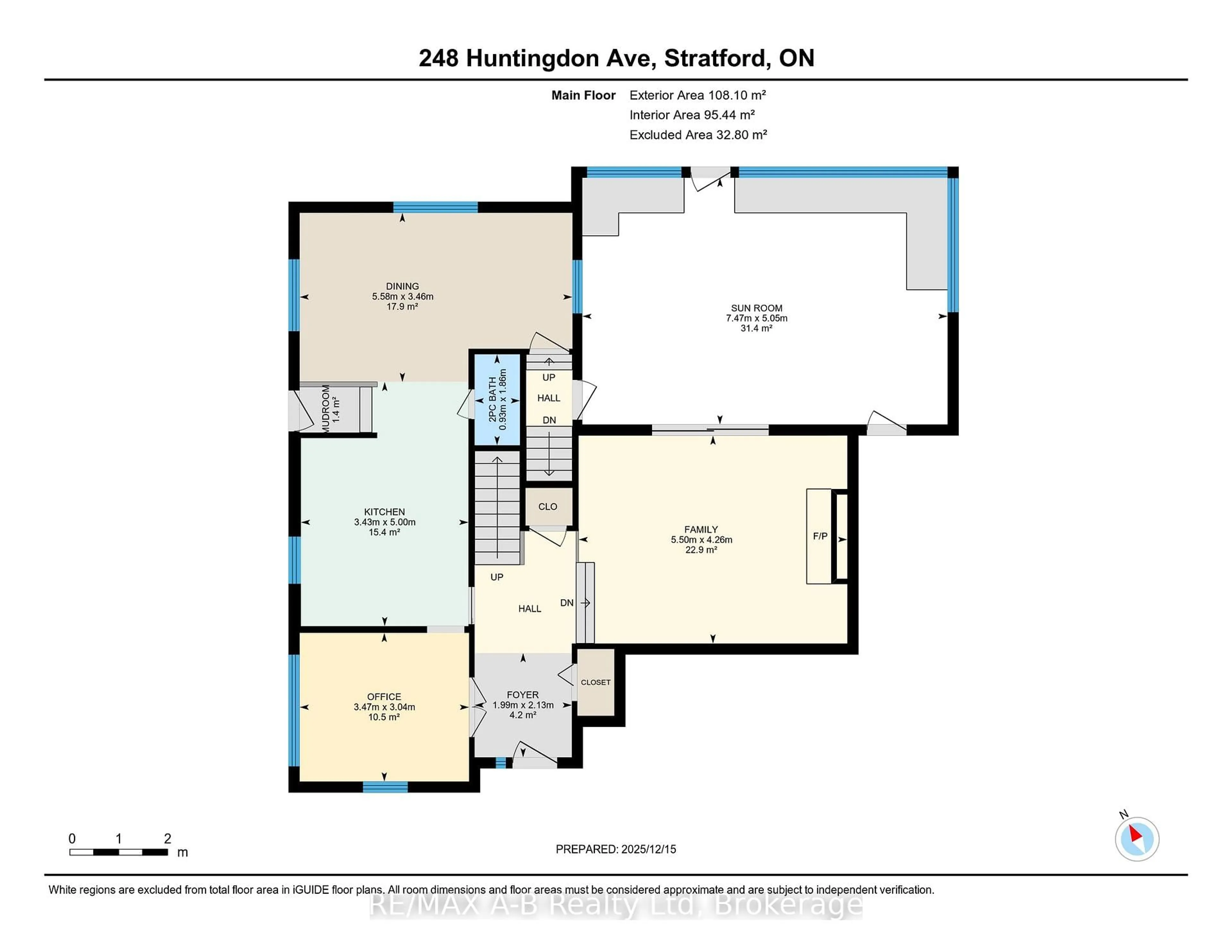 Floor plan for 248 Huntingdon Ave, Stratford Ontario N5A 6P8